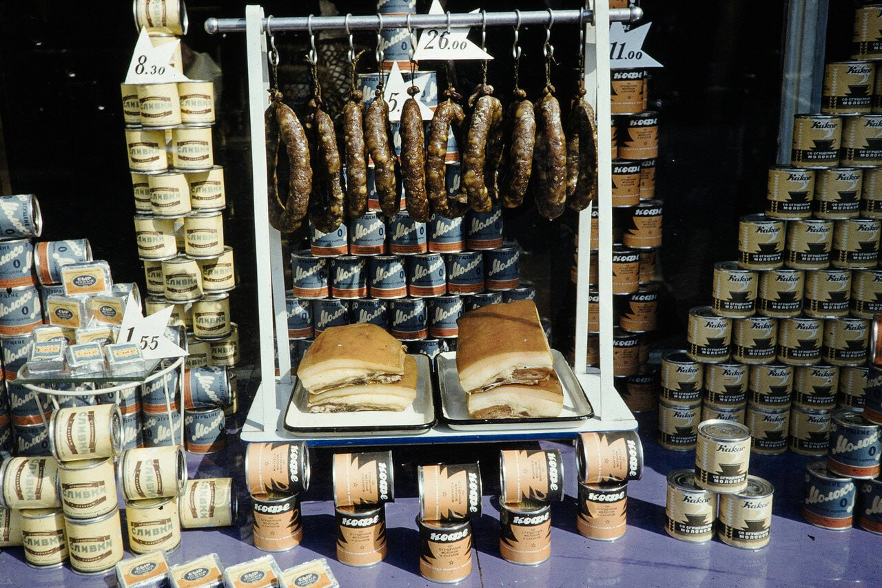 The Lost Art of Canned Food. Photographs by Harrison Forman, Moscow, USSR, 1959 - Styling, Canned food, Art, Moscow, Made in USSR, the USSR, Retro, Telegram (link), Longpost