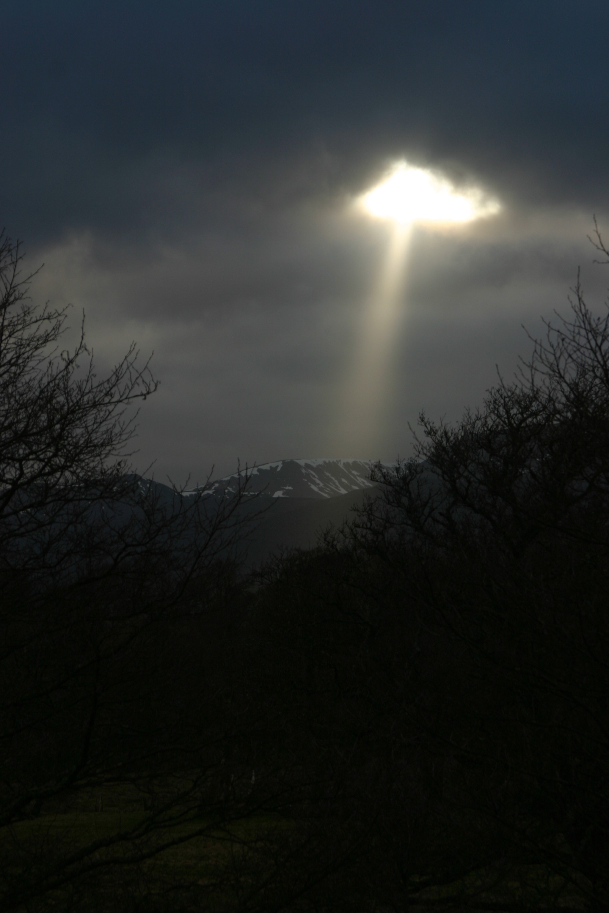 Sign - The photo, Sky, A ray of light, Clouds