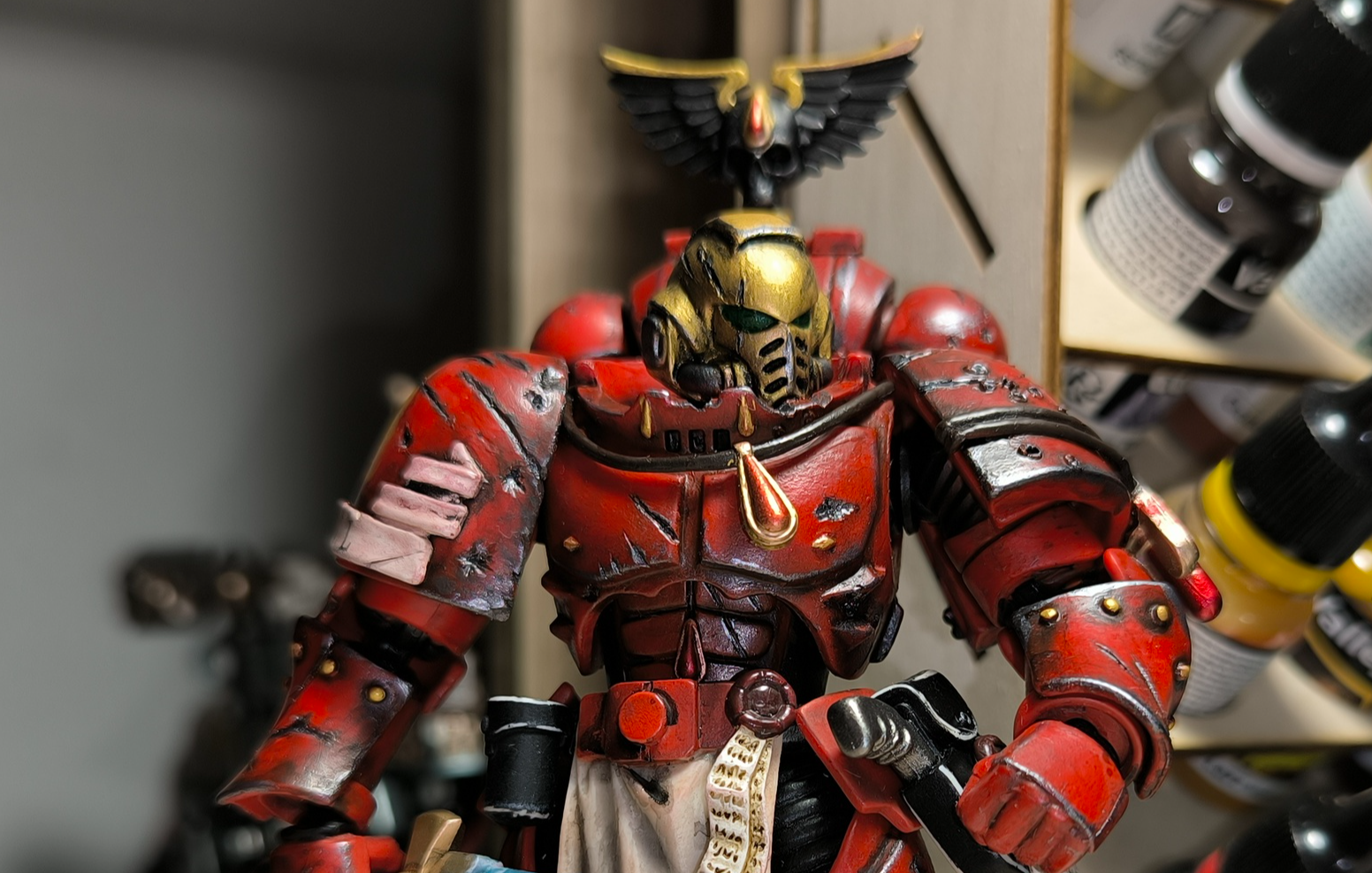 JoyToy Warhammer 40K - Blood Angels Veteran Vigna - My, Warhammer, Warhammer 40k, Joy toy, Primaris space marines, Loyal Space marines, Adeptus Astartes, Longpost