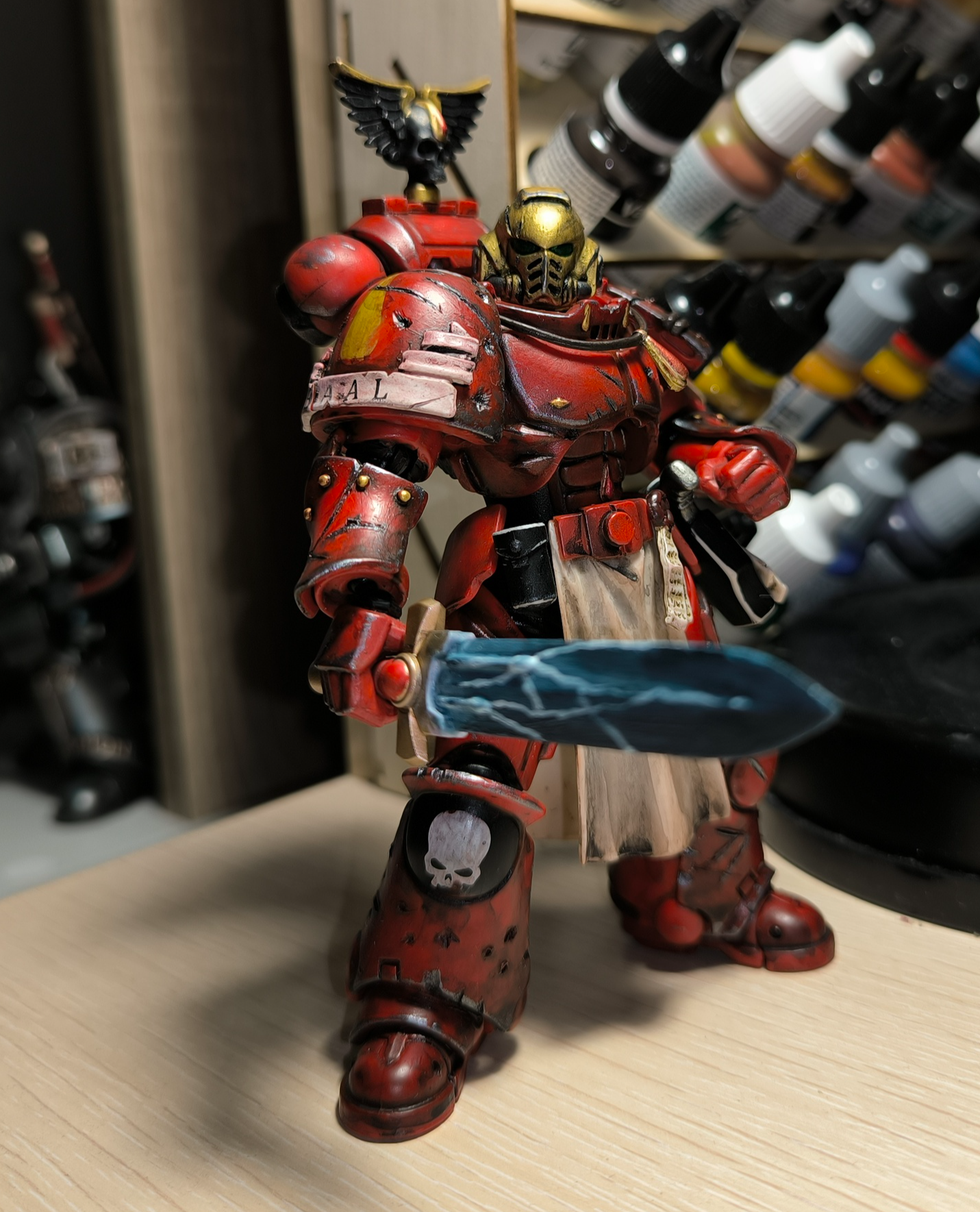 JoyToy Warhammer 40K - Blood Angels Veteran Vigna - My, Warhammer, Warhammer 40k, Joy toy, Primaris space marines, Loyal Space marines, Adeptus Astartes, Longpost