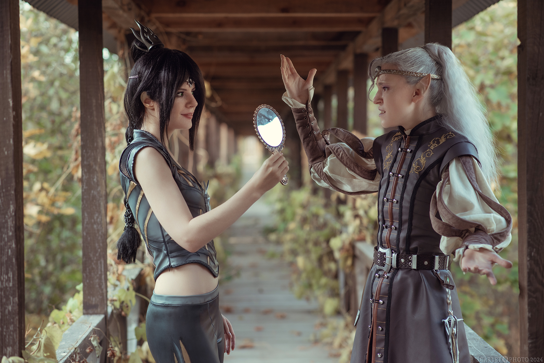 Shadowheart and fem-Astarion from Baldur's Gate 3! - My, The photo, Cosplay, Cosplayers, Craft, PHOTOSESSION, Baldur’s Gate 3, Astarion, Shadowheart, Fashion model, Longpost