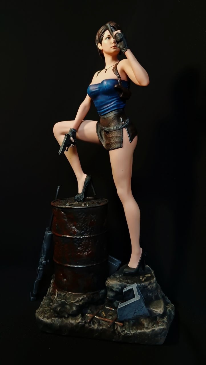 Jill Valentine - My, 3D печать, 3D printer, Painting, Figurines, 3D, Jill valentine, Painting, Painting miniatures, Resident evil, Resident evil 3, Scale model, Longpost