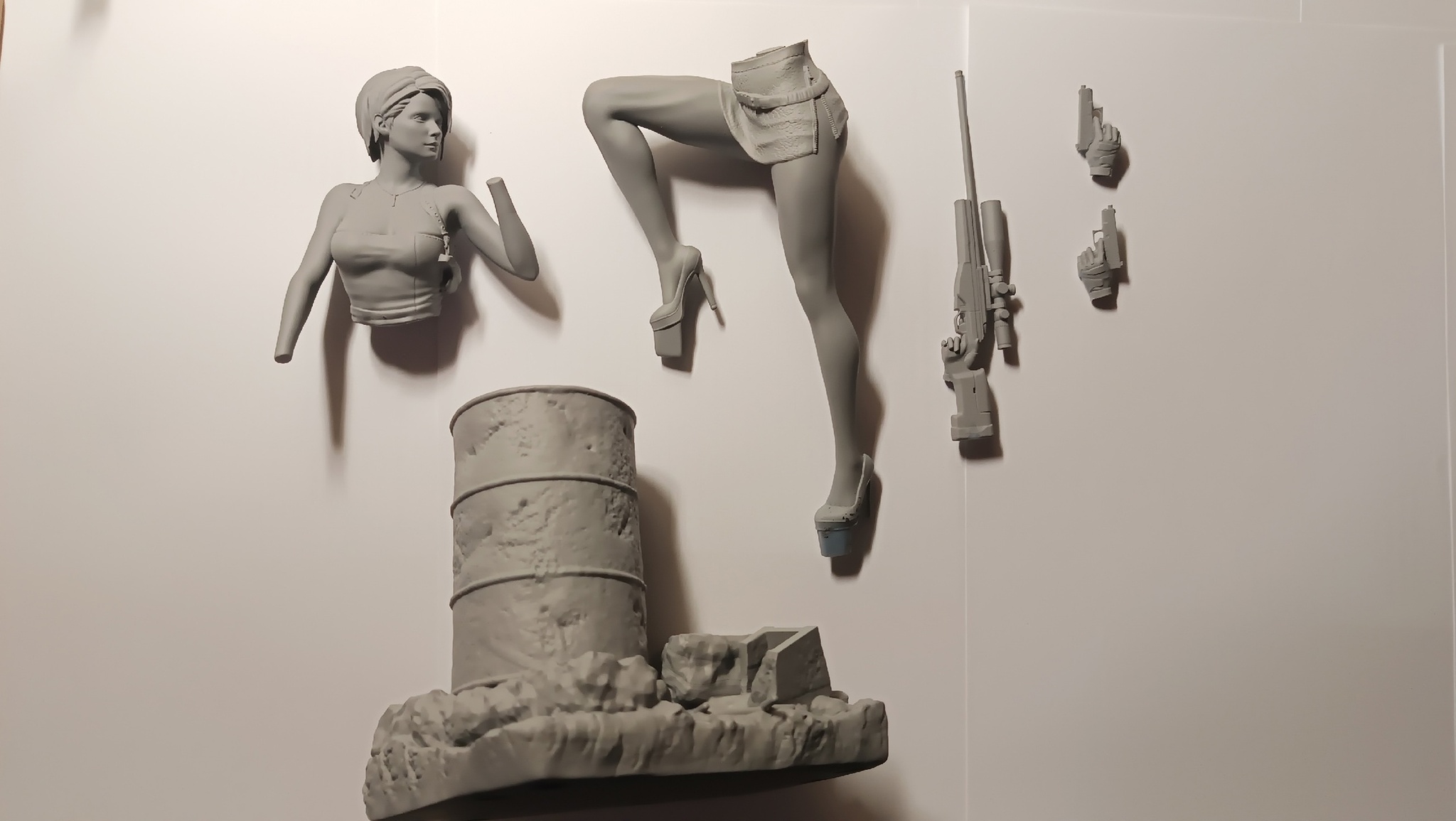 Jill Valentine - My, 3D печать, 3D printer, Painting, Figurines, 3D, Jill valentine, Painting, Painting miniatures, Resident evil, Resident evil 3, Scale model, Longpost