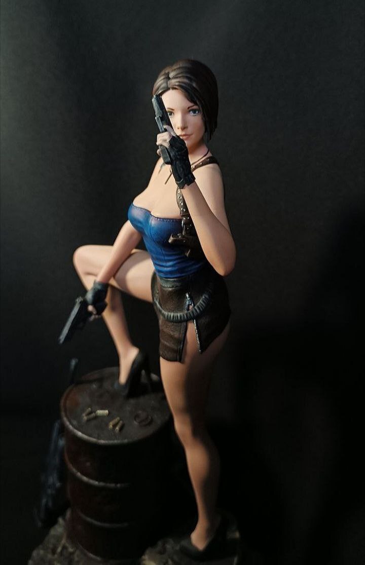 Jill Valentine - My, 3D печать, 3D printer, Painting, Figurines, 3D, Jill valentine, Painting, Painting miniatures, Resident evil, Resident evil 3, Scale model, Longpost