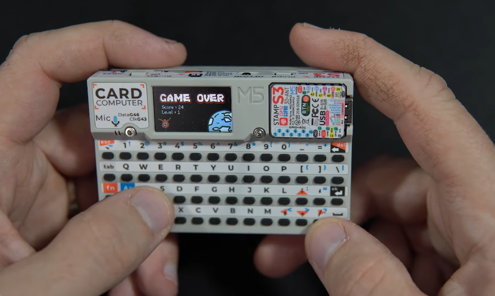 M5 Card Computer - A Credit Card-Sized Computer Based on ESP32 - My, Electronics, Arduino, Products, Chinese goods, AliExpress, Aliexpress sale, Гаджеты, Assembly, Computer hardware, Homemade, Video, Longpost