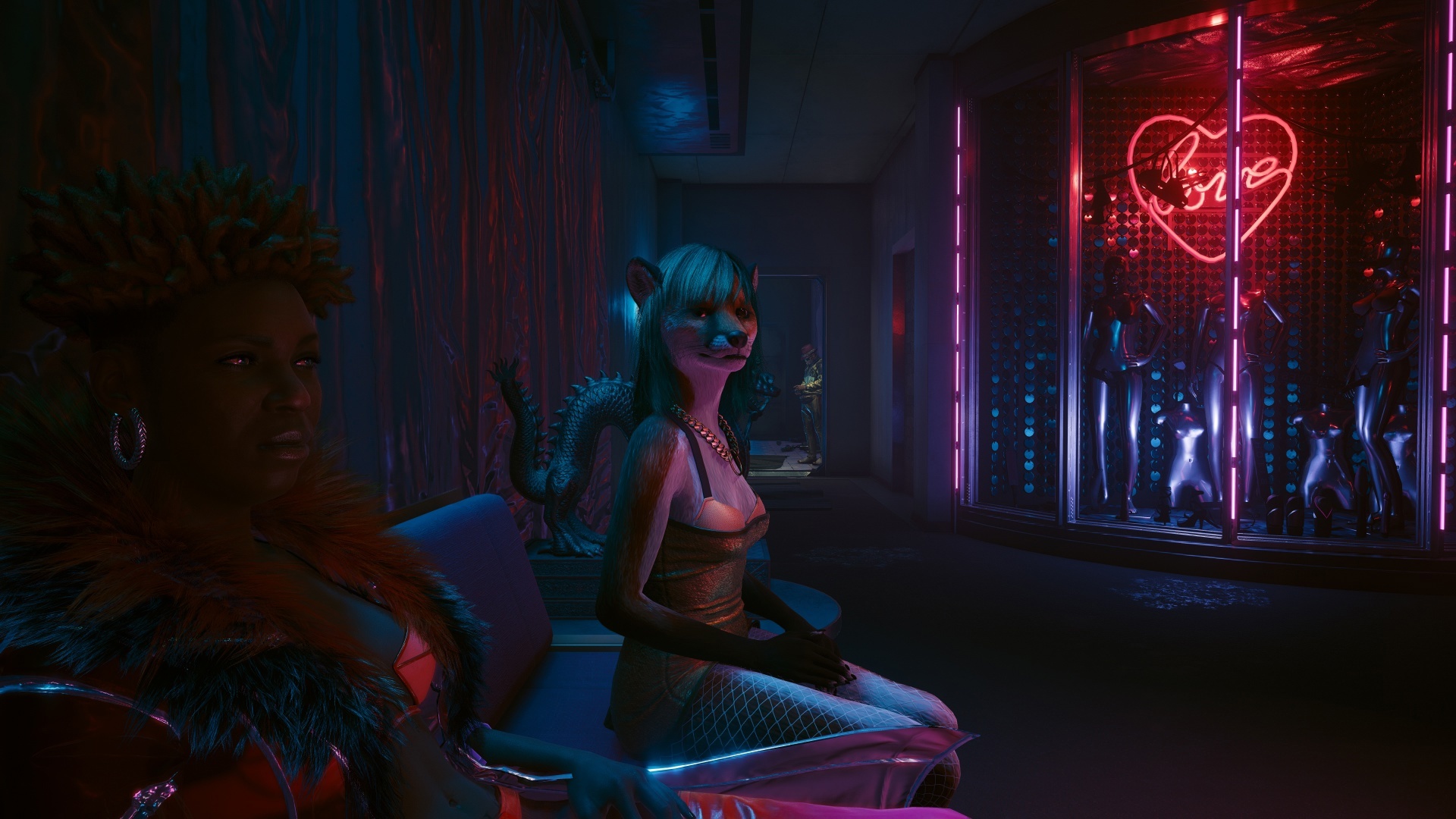 Furries in Cyberpunk 2077 #23 Foxy V Biosculpted Exotics Mod + Biosculpted Exotics Retexture and Fixes - My, Furry, Cyberpunk 2077, Screenshot, Fashion, Longpost, Fox, Furry fox