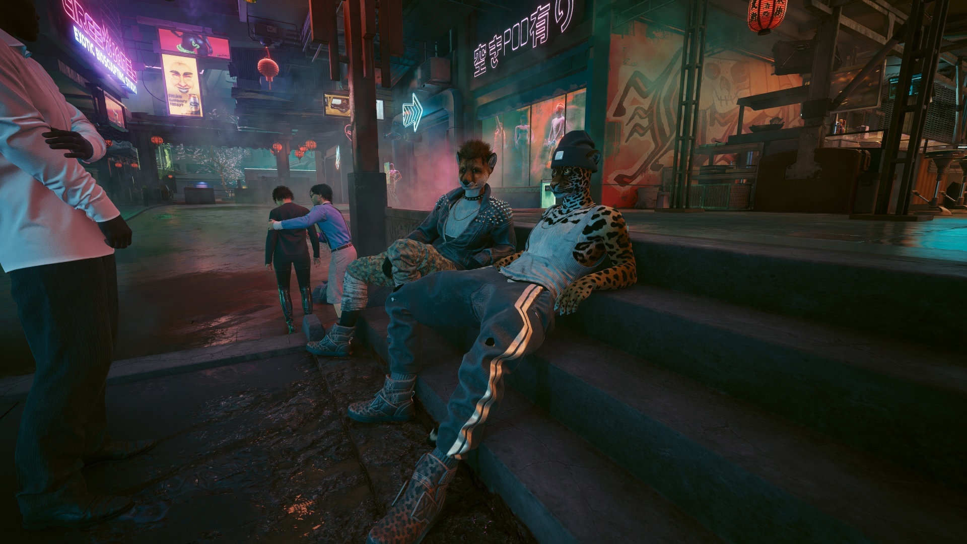 Furries in Cyberpunk 2077 #23 Foxy V Biosculpted Exotics Mod + Biosculpted Exotics Retexture and Fixes - My, Furry, Cyberpunk 2077, Screenshot, Fashion, Longpost, Fox, Furry fox