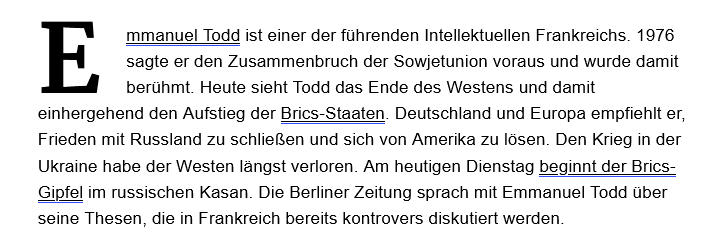 Emmanuel Todd: Germany should apply for BRICS membership - Politics, Germany, France, Brix, NATO, USA, Special operation, Russia, West, European Union, Maidan, Economy, Longpost