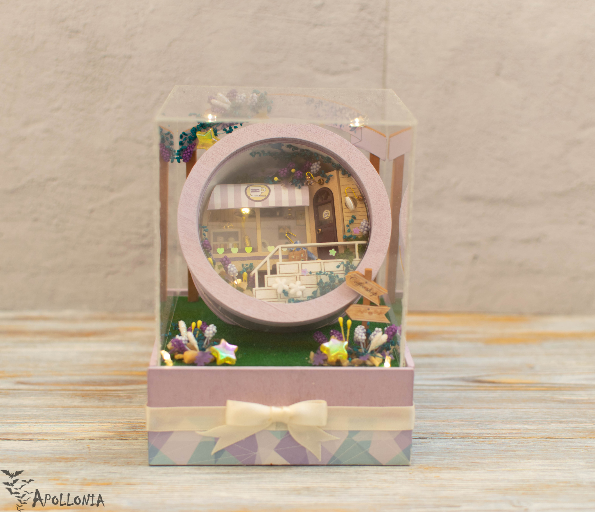 Interior miniature night light that you can look at for a long time - My, With your own hands, Needlework, Handmade, Needlework without process, Creation, Souvenirs, Presents, Decor, Miniature, Longpost