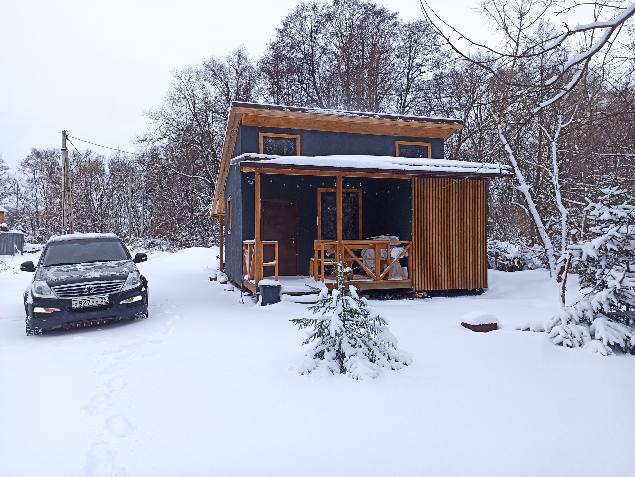 Finished building the bathhouse - My, Building, Dacha, Bath, Plot, Longpost