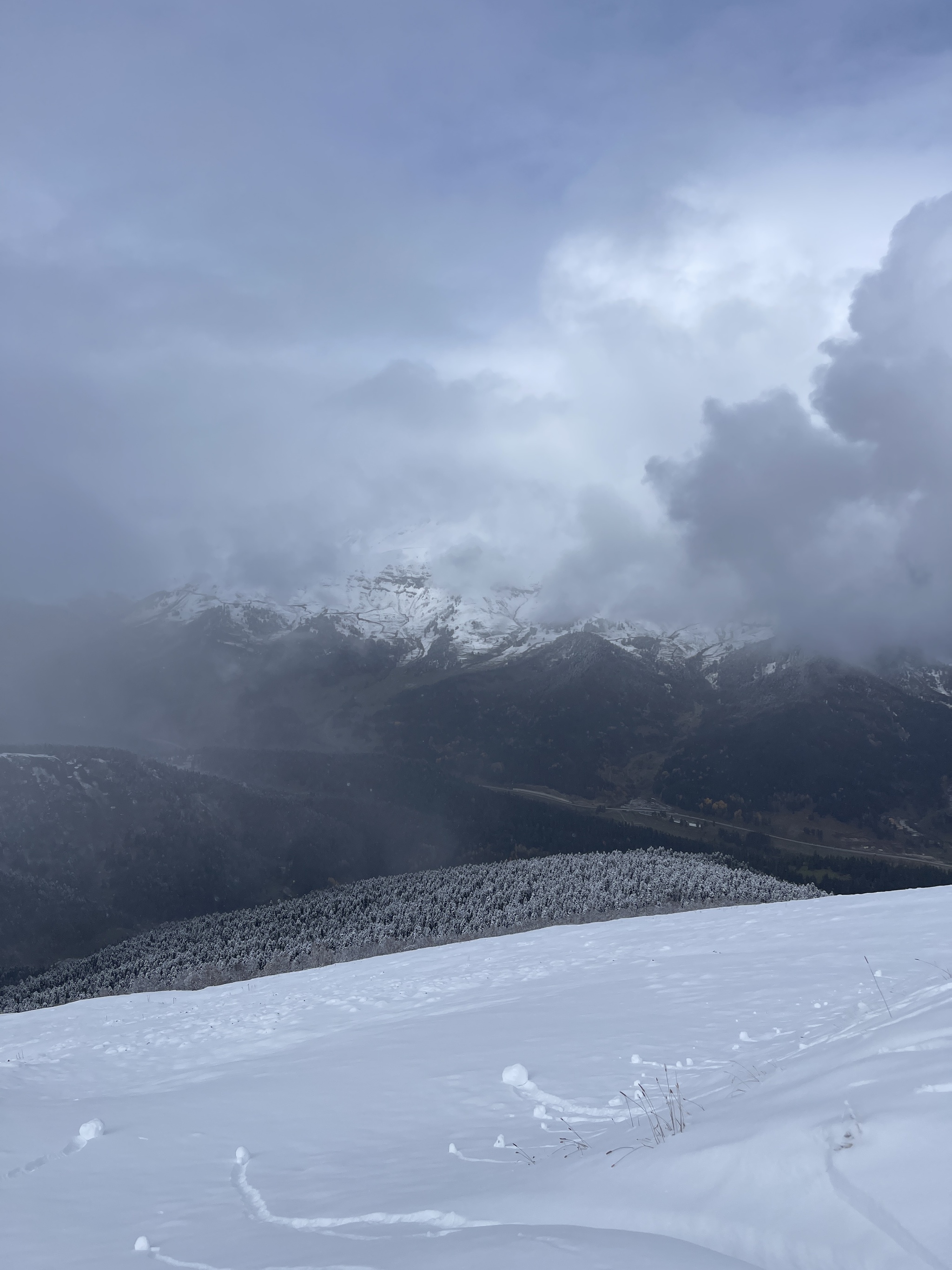 We came to Arkhyz for autumn to see - My, Arkhyz, Autumn, 2024, Snow, Weather, Nature, The photo, Longpost