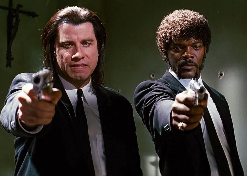 In October 2024, Pulp Fiction, perhaps Quentin Tarantino's most famous film, celebrates its 30th anniversary. - Actors and actresses, Movies, Hollywood, Photos from filming, Quentin Tarantino, Pulp Fiction, Telegram (link), Longpost