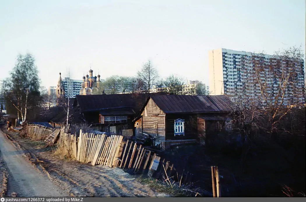 Rural Moscow. What was in place of the sleeping areas? - Moscow, Made in USSR, the USSR, Soviet, Past, Pastvu, Old photo, The photo, beauty, Black and white photo, Dormitory area, Village, Capital, Telegram (link), Longpost