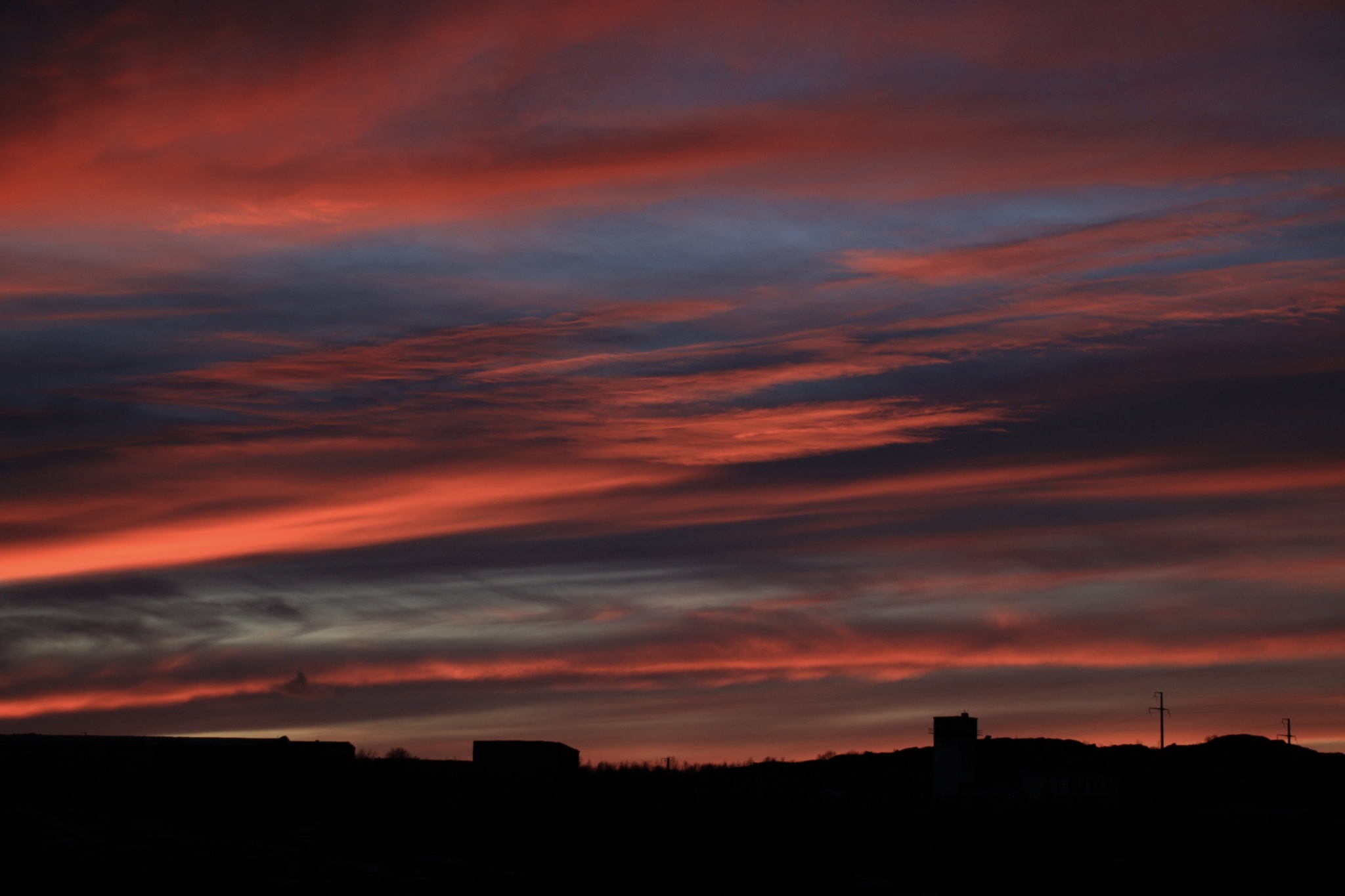 Pink evening - My, Pink, Evening, October, View from the window, Autumn, Sunset, Hajiyevo, Longpost, Mobile photography