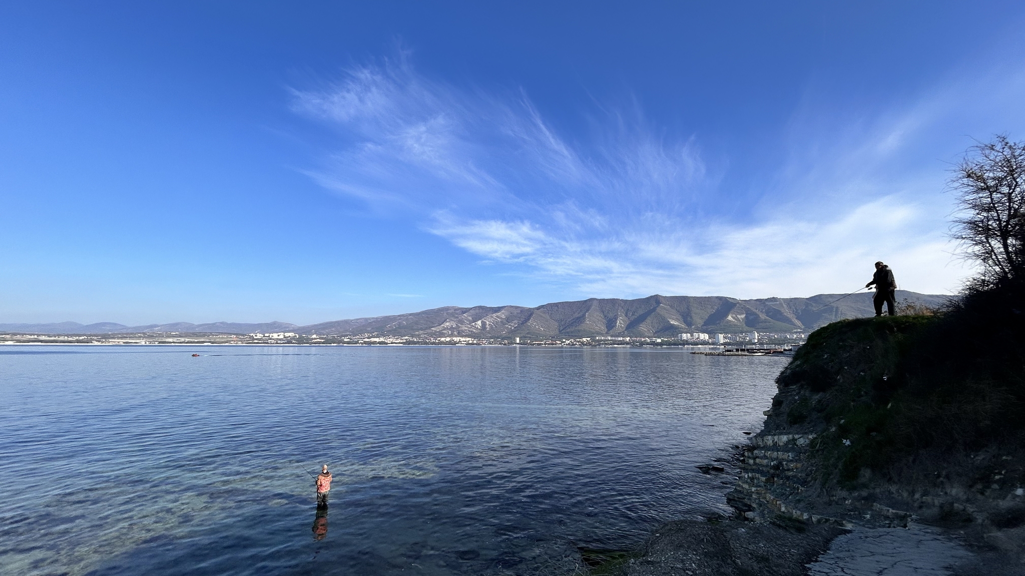 October. Good morning. - My, Gelendzhik, Morning, Mobile photography, Good mood, Black Sea, Sea, Heat, Longpost