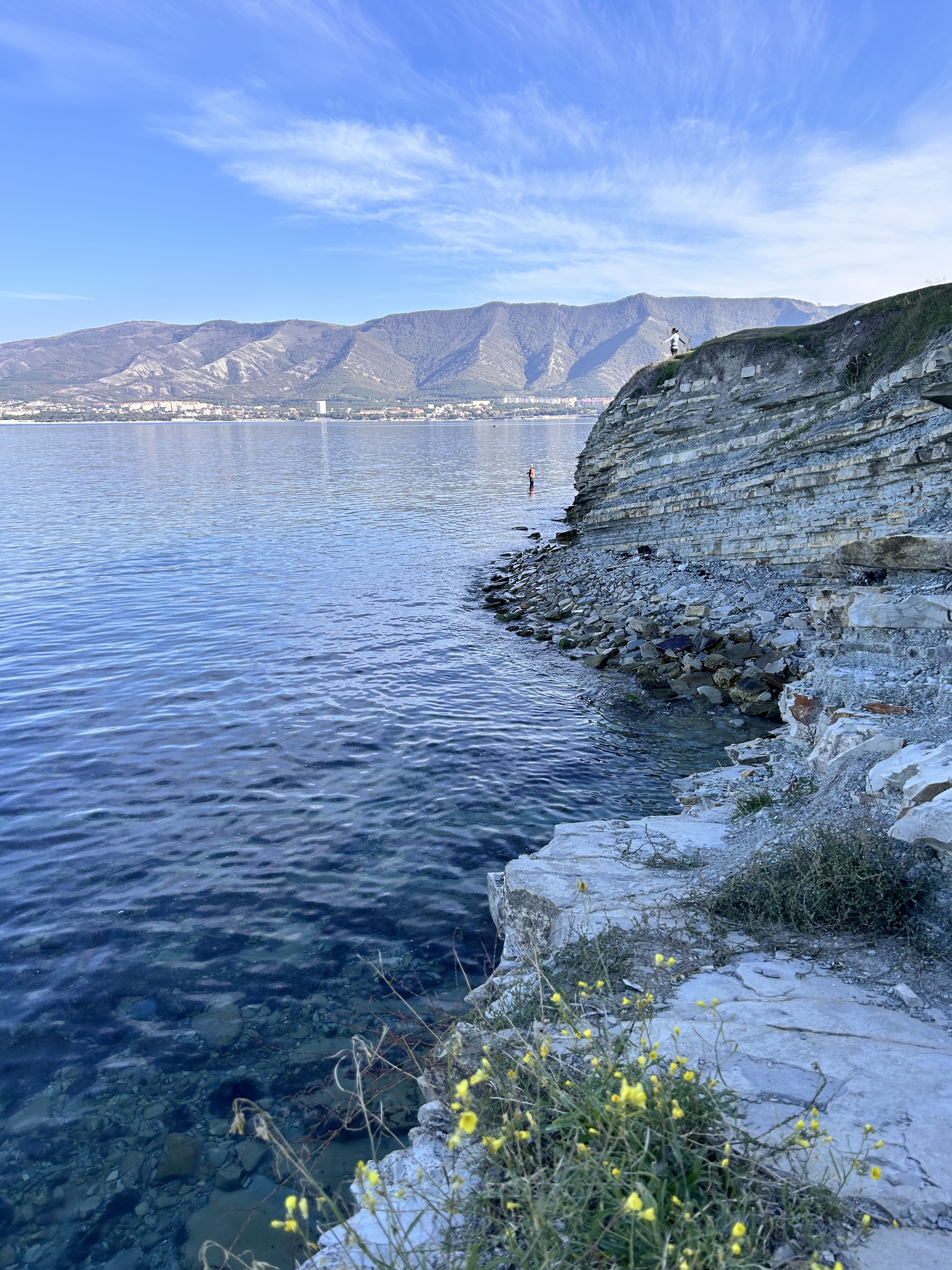 October. Good morning. - My, Gelendzhik, Morning, Mobile photography, Good mood, Black Sea, Sea, Heat, Longpost