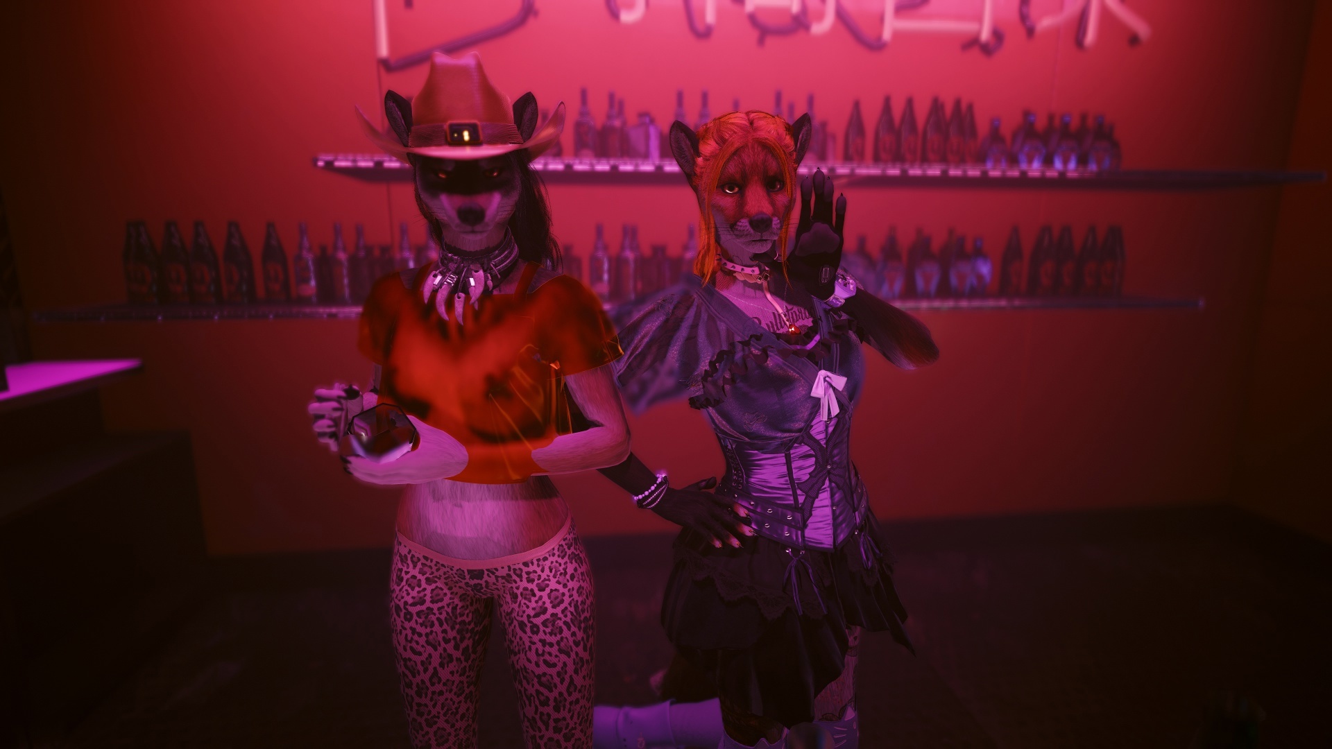 Furries in Cyberpunk 2077 #24 Foxy V Biosculpted Exotics Mod + Biosculpted Exotics Retexture and Fixes - My, Furry, Cyberpunk 2077, Screenshot, Fashion, Longpost, Fox, Furry fox