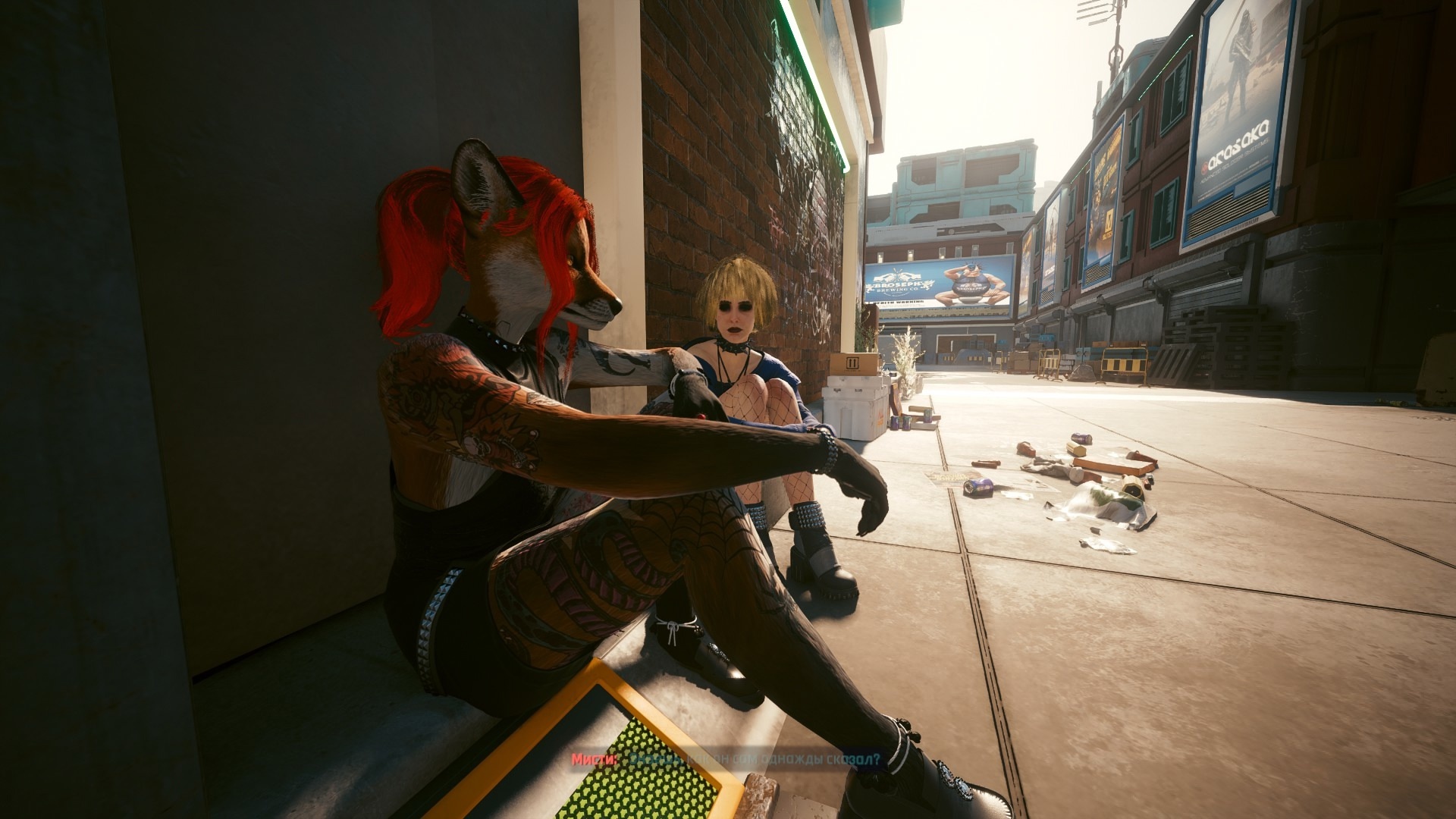 Furries in Cyberpunk 2077 #24 Foxy V Biosculpted Exotics Mod + Biosculpted Exotics Retexture and Fixes - My, Furry, Cyberpunk 2077, Screenshot, Fashion, Longpost, Fox, Furry fox