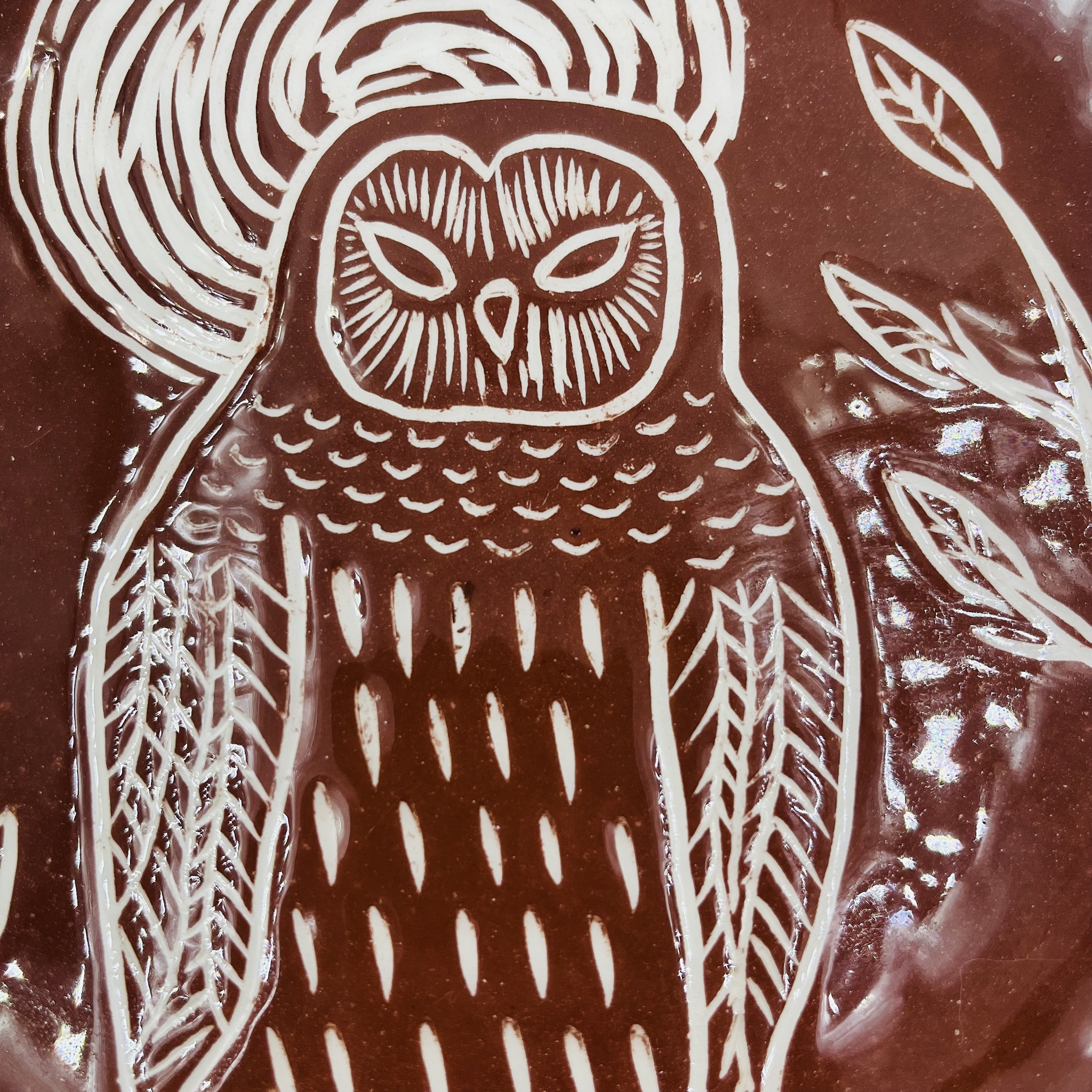 My - Ceramics, Plate, Owl, Handmade, Telegram (link), Instagram (link), Longpost