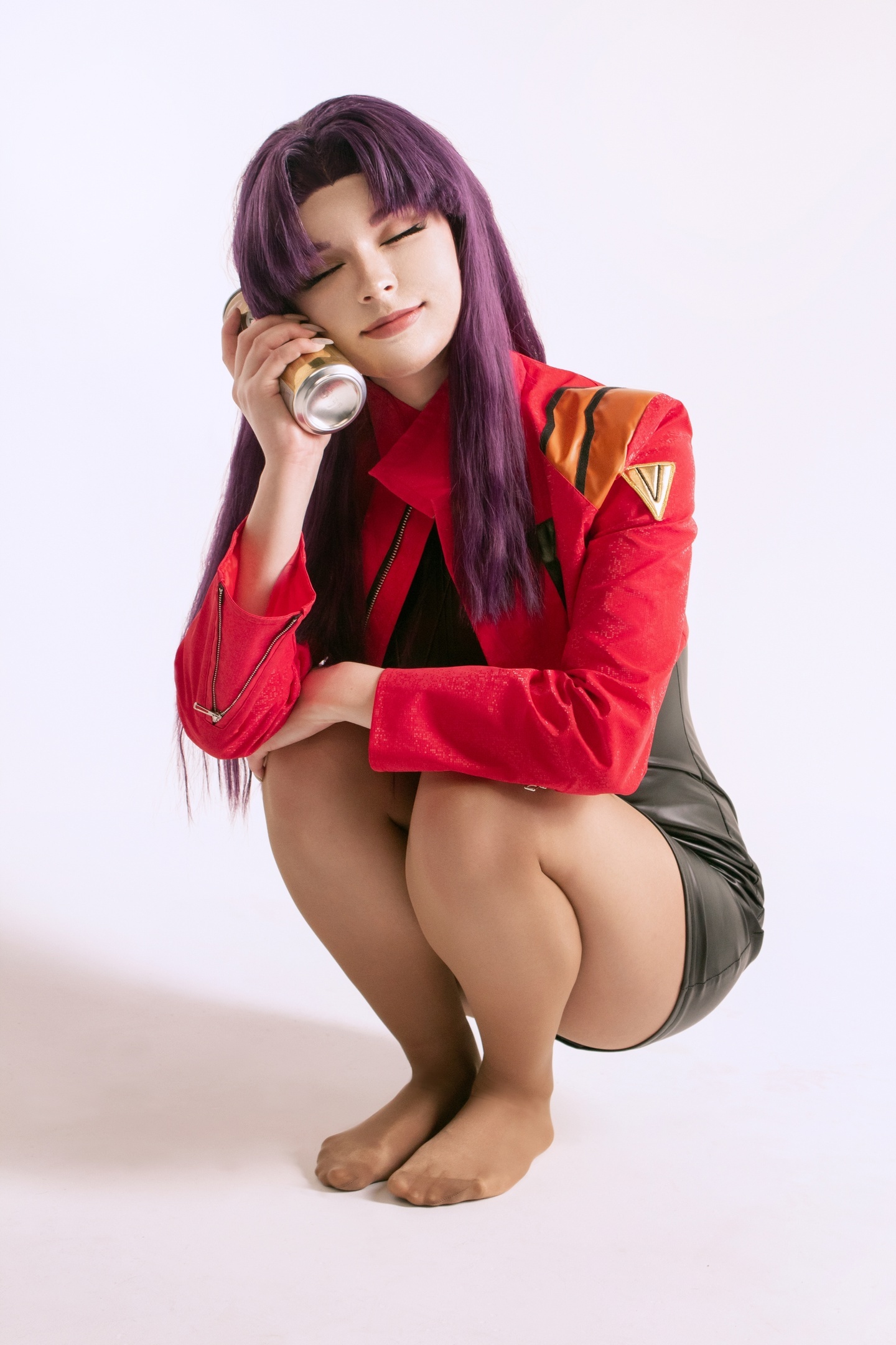 And we won't give Shinji any beer - because he doesn't have documents confirming his age. - The photo, Cosplay, Cosplayers, Anime, Misato katsuragi, Evangelion, PHOTOSESSION, Longpost