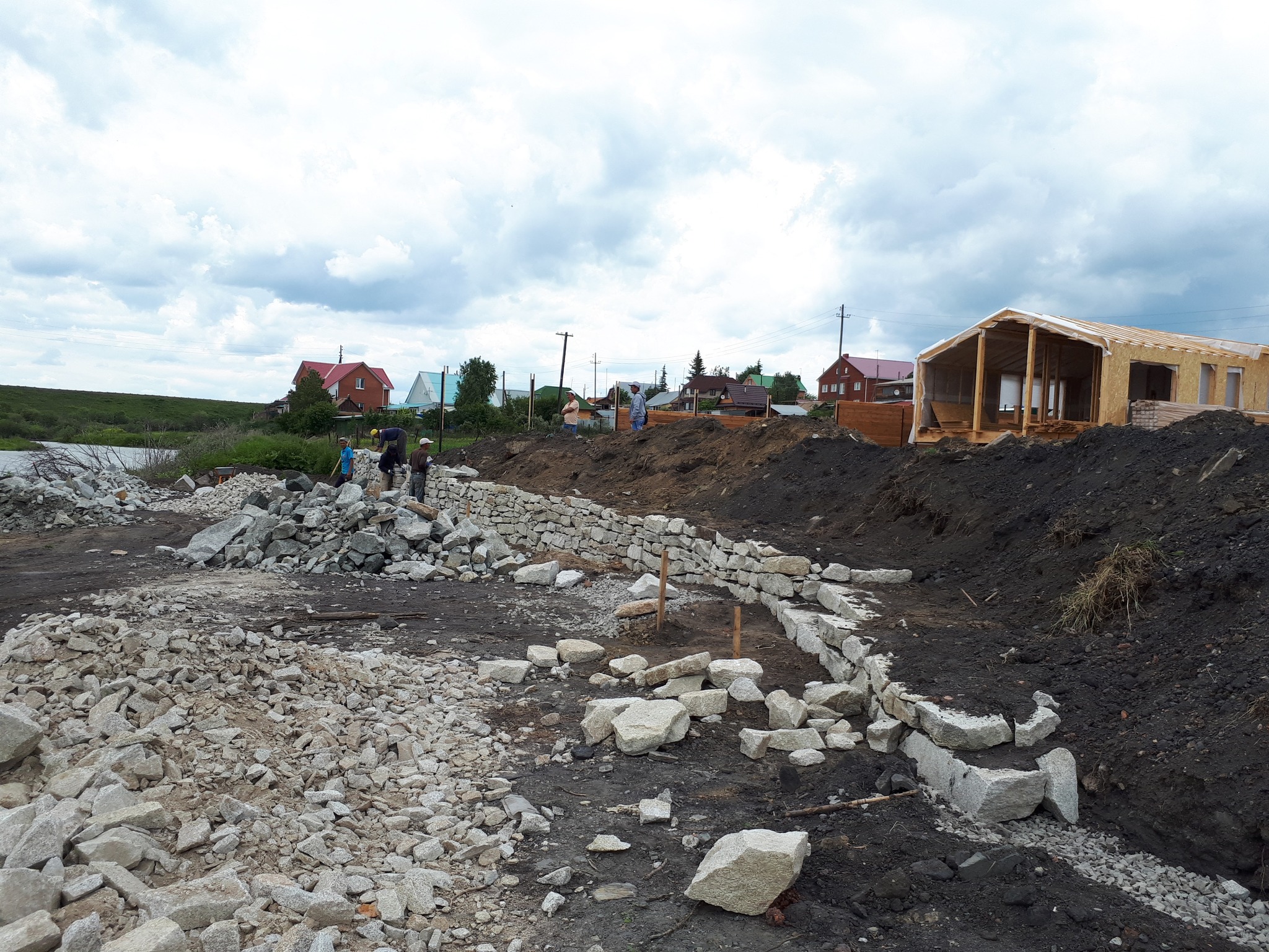 Where it all began - My, Frame house, Home construction, My house, Land plot, DoubleDom, By the day, Water pipes, Small business, Building, Video, Soundless, Longpost