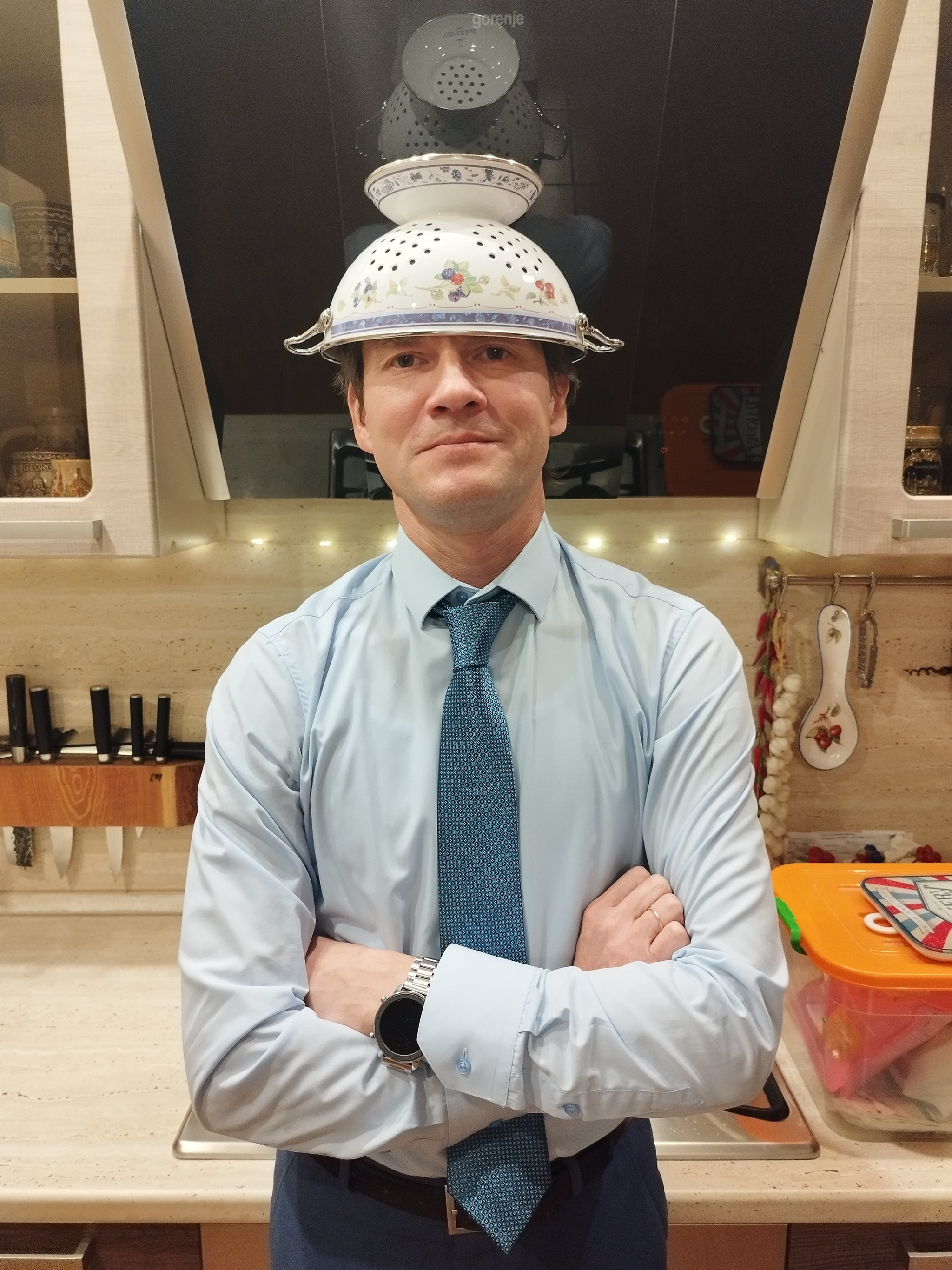 Reply to the post I will support the teacher from Khimki, Maria Andreevna! - My, Pastafarianism, Religion, The moral support, A wave of posts, Sieve, The photo, Reply to post, Colander