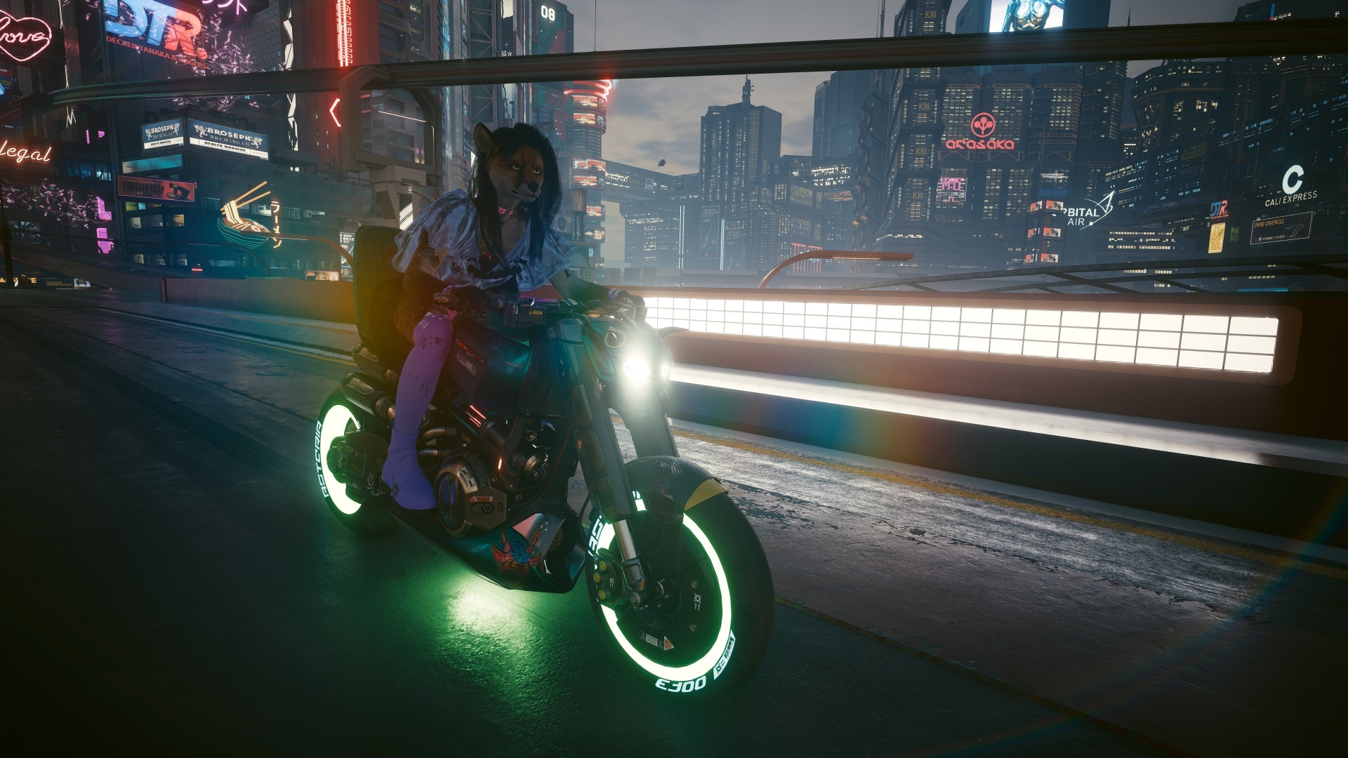 Furries in Cyberpunk 2077 #25 Foxy V Biosculpted Exotics Mod + Biosculpted Exotics Retexture and Fixes - My, Furry, Cyberpunk 2077, Screenshot, Fashion, Longpost, Fox, Furry fox