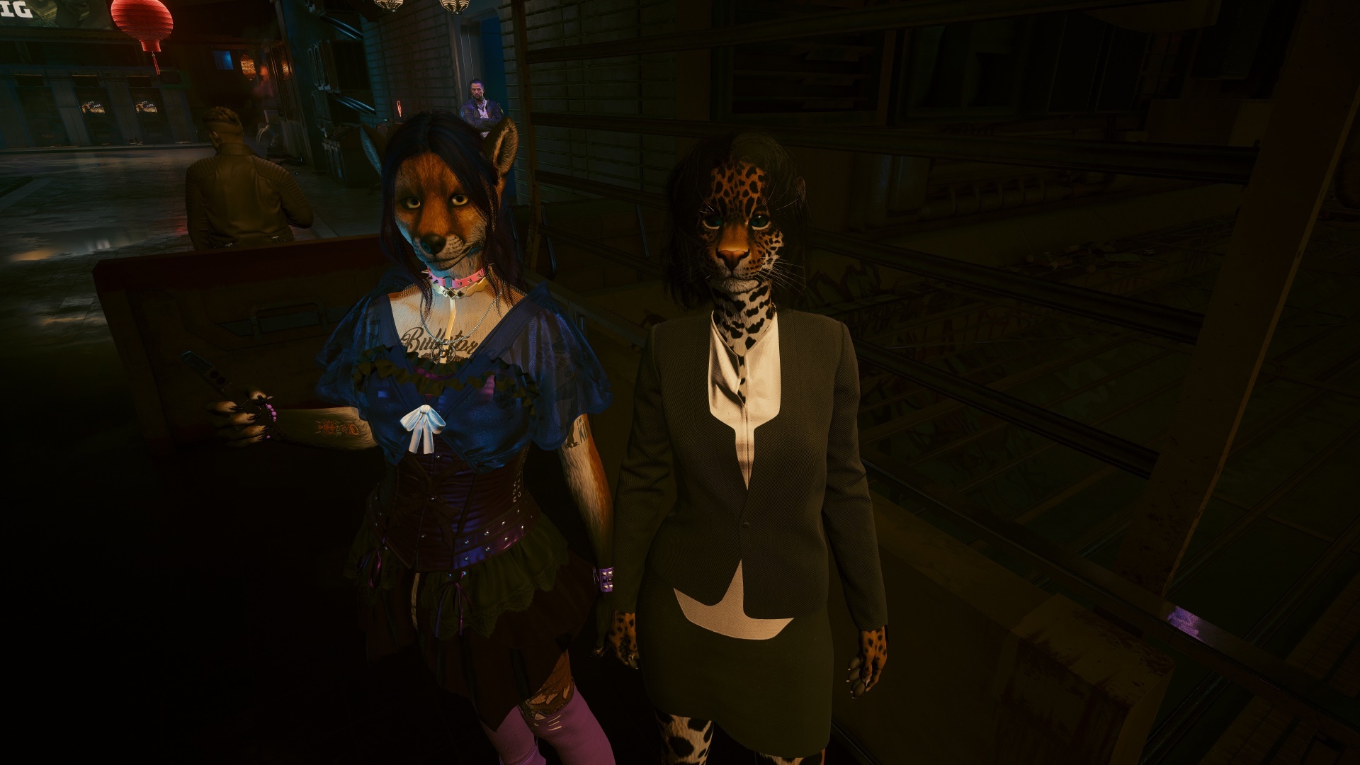 Furries in Cyberpunk 2077 #25 Foxy V Biosculpted Exotics Mod + Biosculpted Exotics Retexture and Fixes - My, Furry, Cyberpunk 2077, Screenshot, Fashion, Longpost, Fox, Furry fox