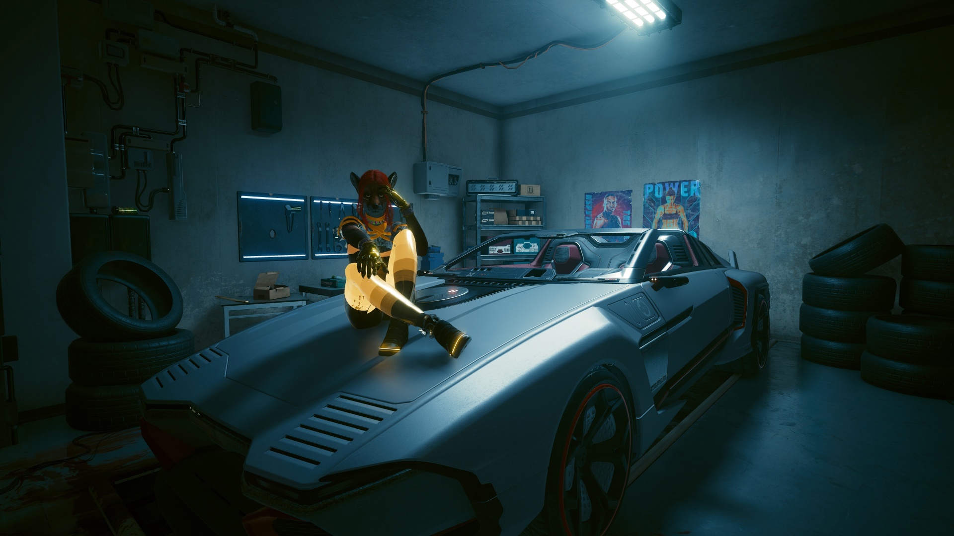 Furries in Cyberpunk 2077 #25 Foxy V Biosculpted Exotics Mod + Biosculpted Exotics Retexture and Fixes - My, Furry, Cyberpunk 2077, Screenshot, Fashion, Longpost, Fox, Furry fox