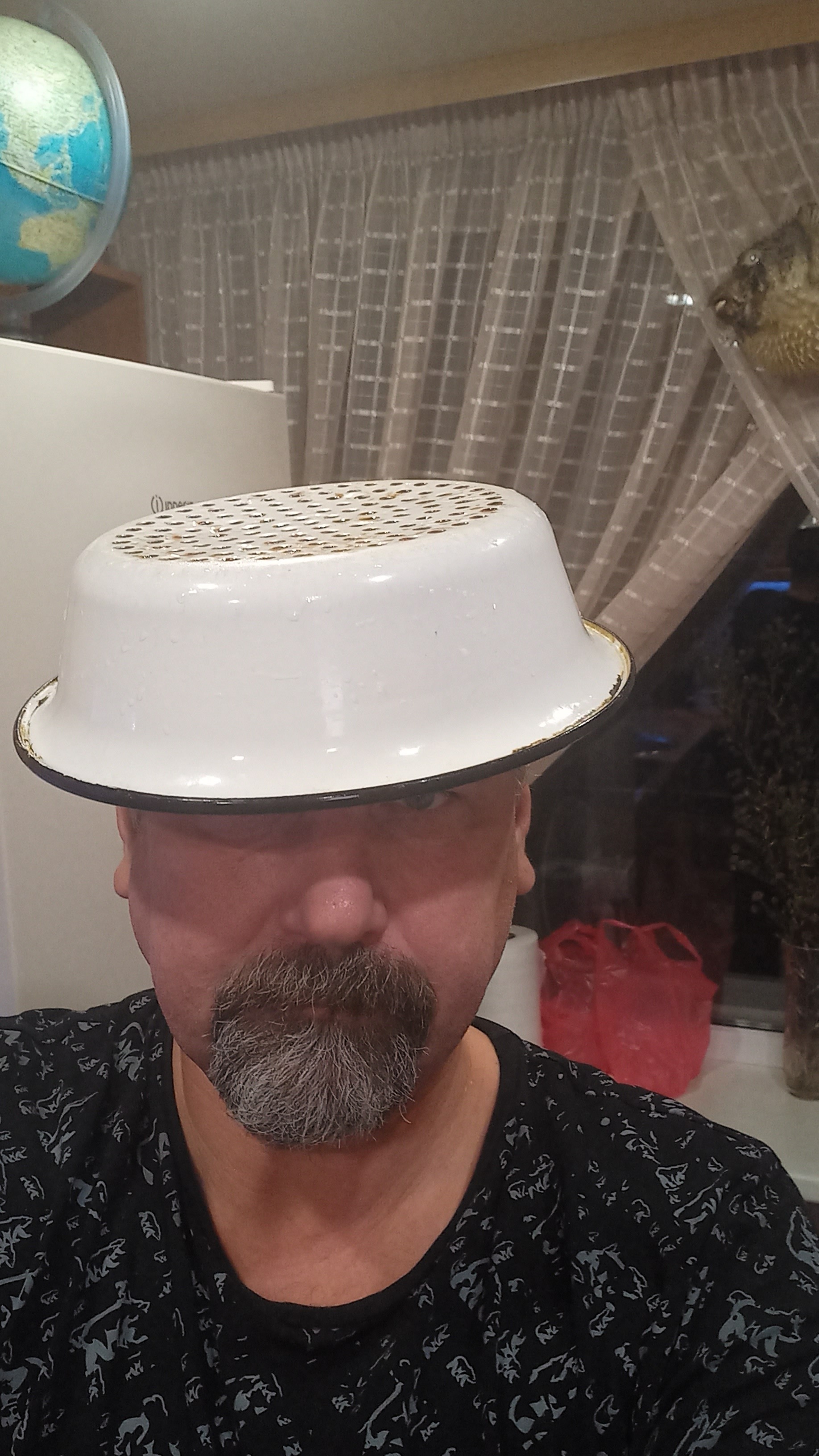 In support of the teacher!!!! - My, Images, Humor, Pastafarianism, Colander, A wave of posts, The moral support, The photo, Religion