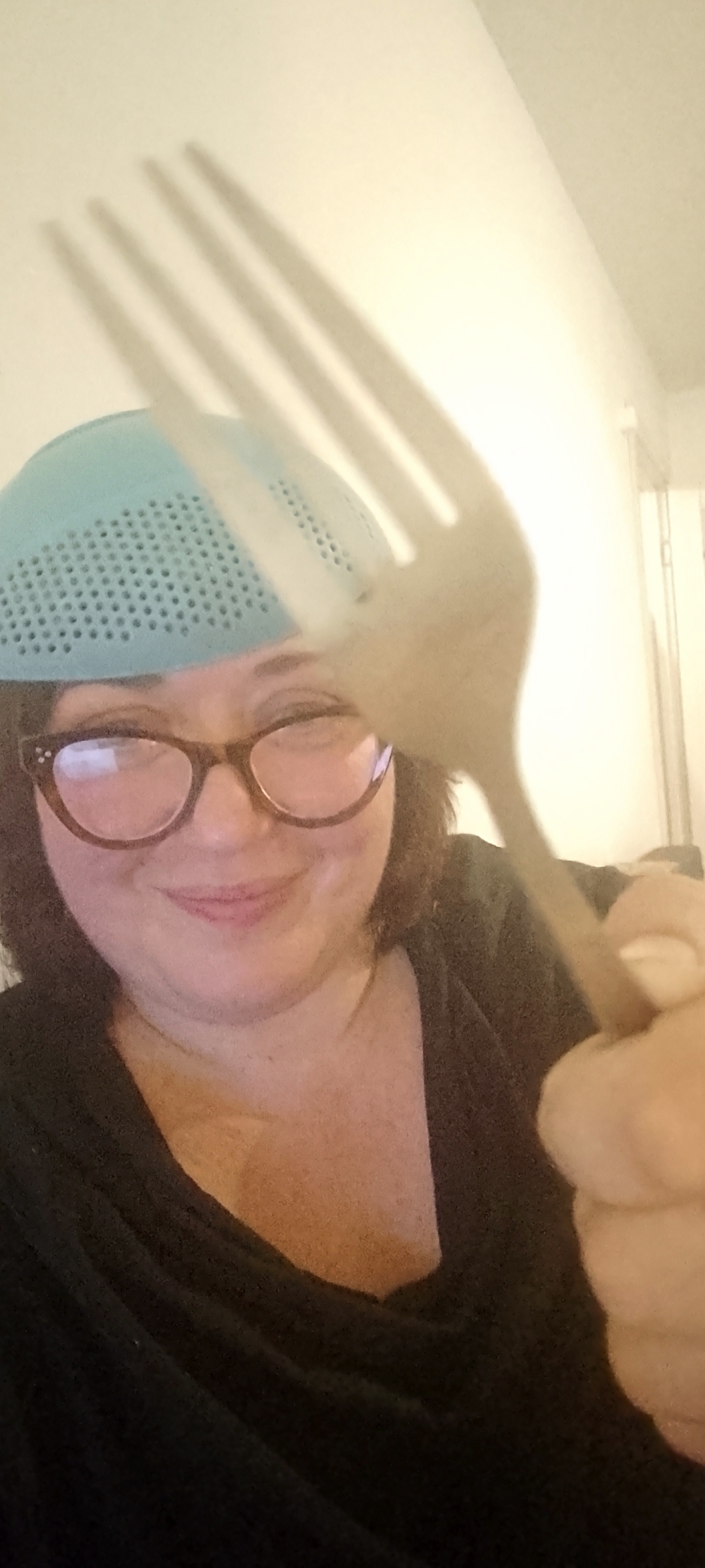 My fork is with you! - My, Pastafarianism, Support Group, Longpost, A wave of posts, The moral support, Flying pasta monster, Colander, The photo, Religion, Women