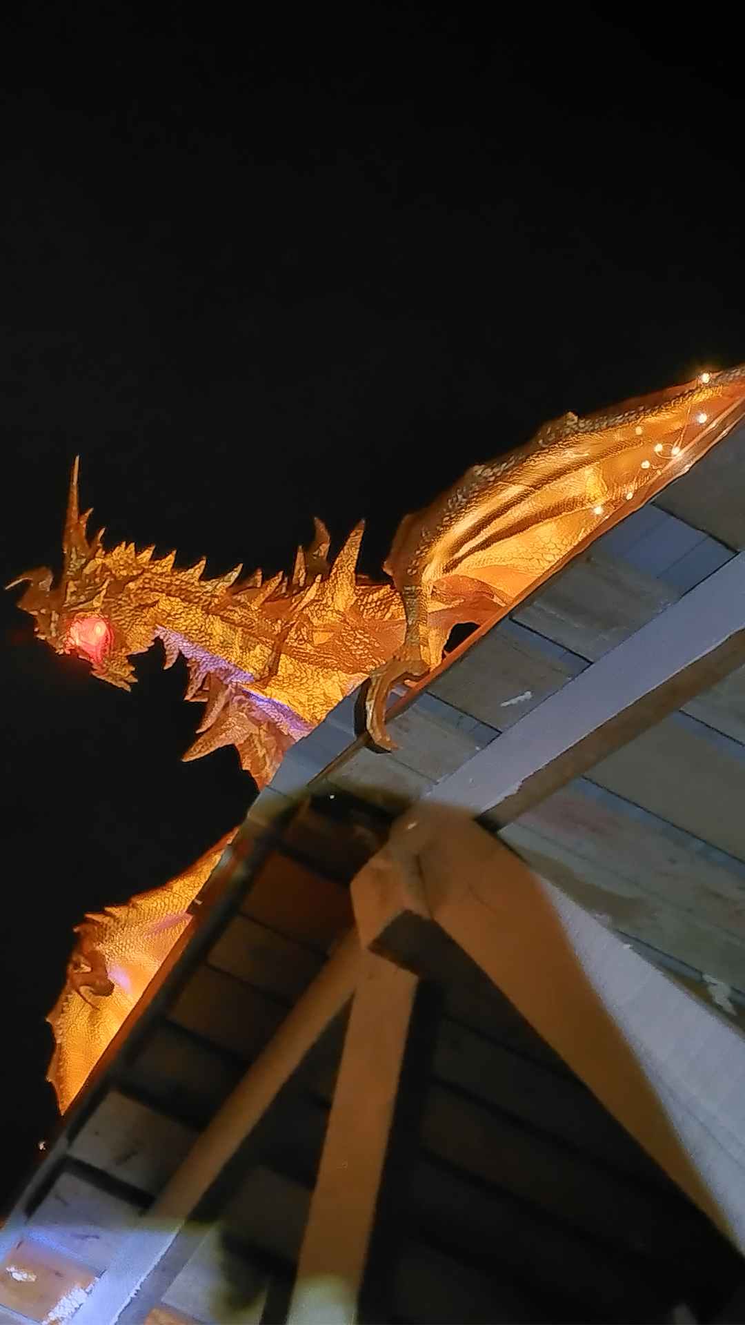 Continuation of the post Golden dragon with backlight! - 3D, Computer games, Fantasy, 3D printer, 3D печать, 3D modeling, Architecture, House, Lighting, Design, Sculpture, Roof, Fantasy, The Elder Scrolls V: Skyrim, Reply to post, VKontakte (link)