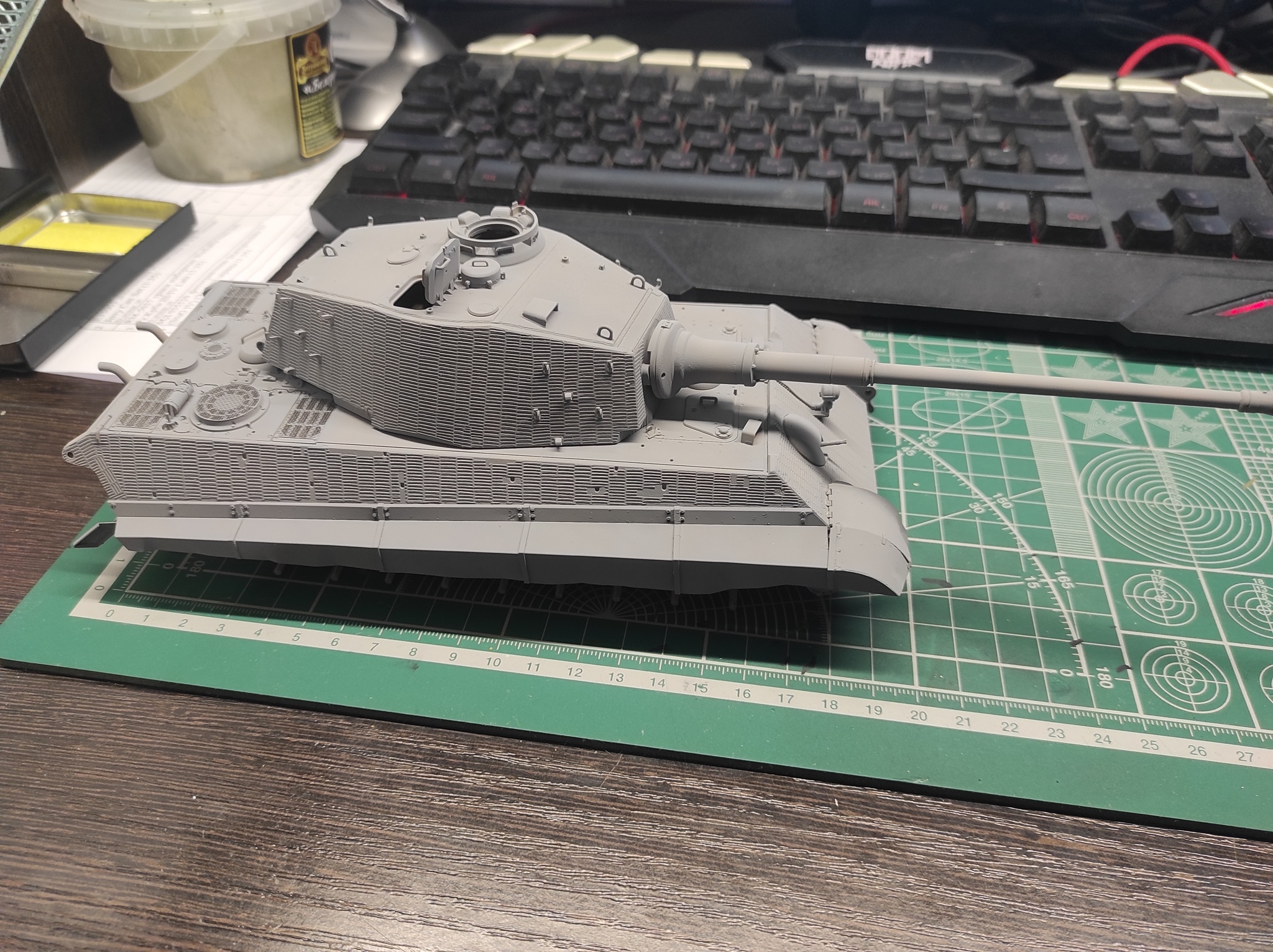 KING TIGER MENG 1/35 - My, Modeling, Technics, Tanks, Stand modeling, The Second World War, Creation, Tiger, Military equipment, Military history, Longpost, Scale model, Scale 1:35