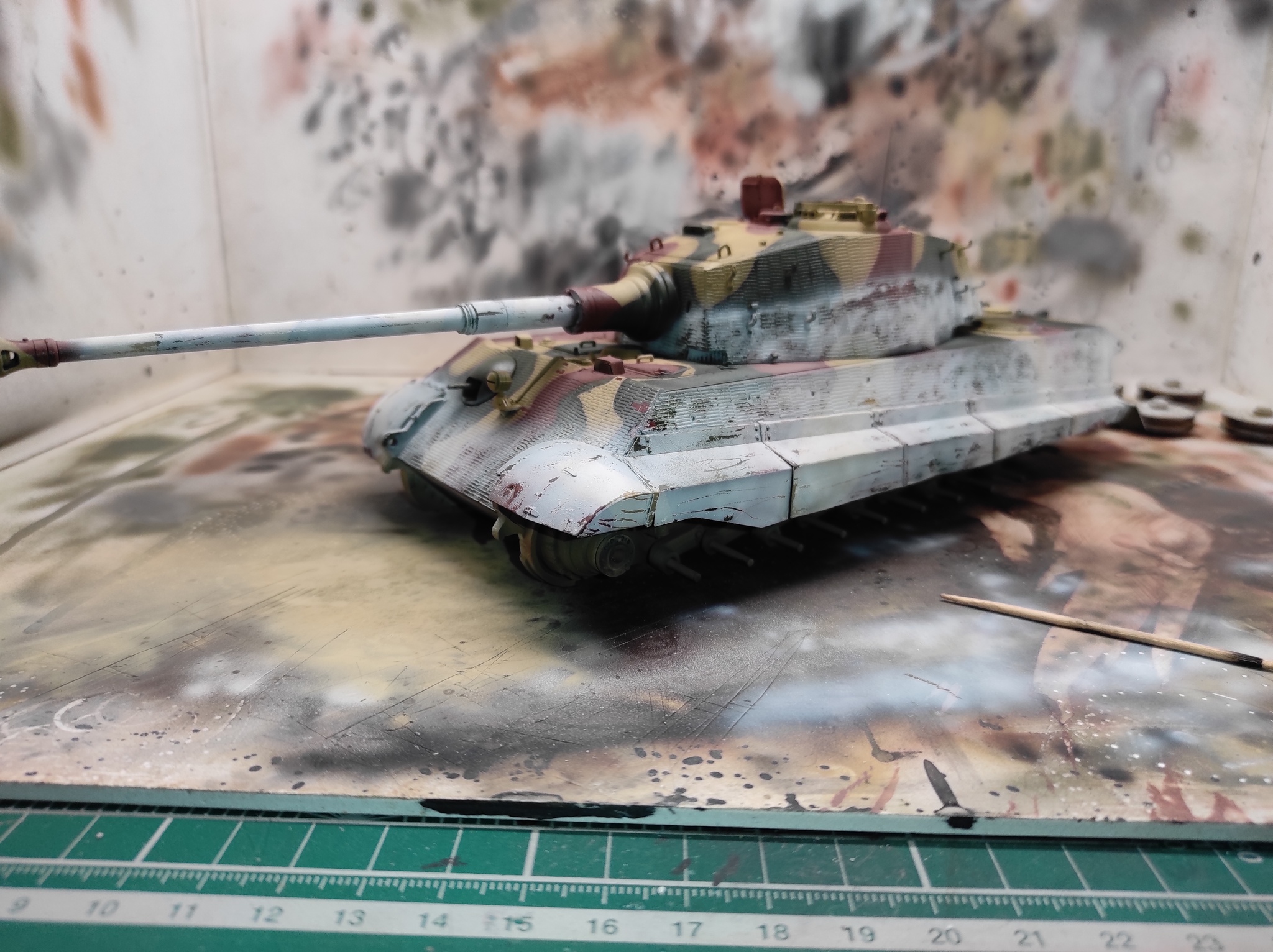 KING TIGER MENG 1/35 - My, Modeling, Technics, Tanks, Stand modeling, The Second World War, Creation, Tiger, Military equipment, Military history, Longpost, Scale model, Scale 1:35