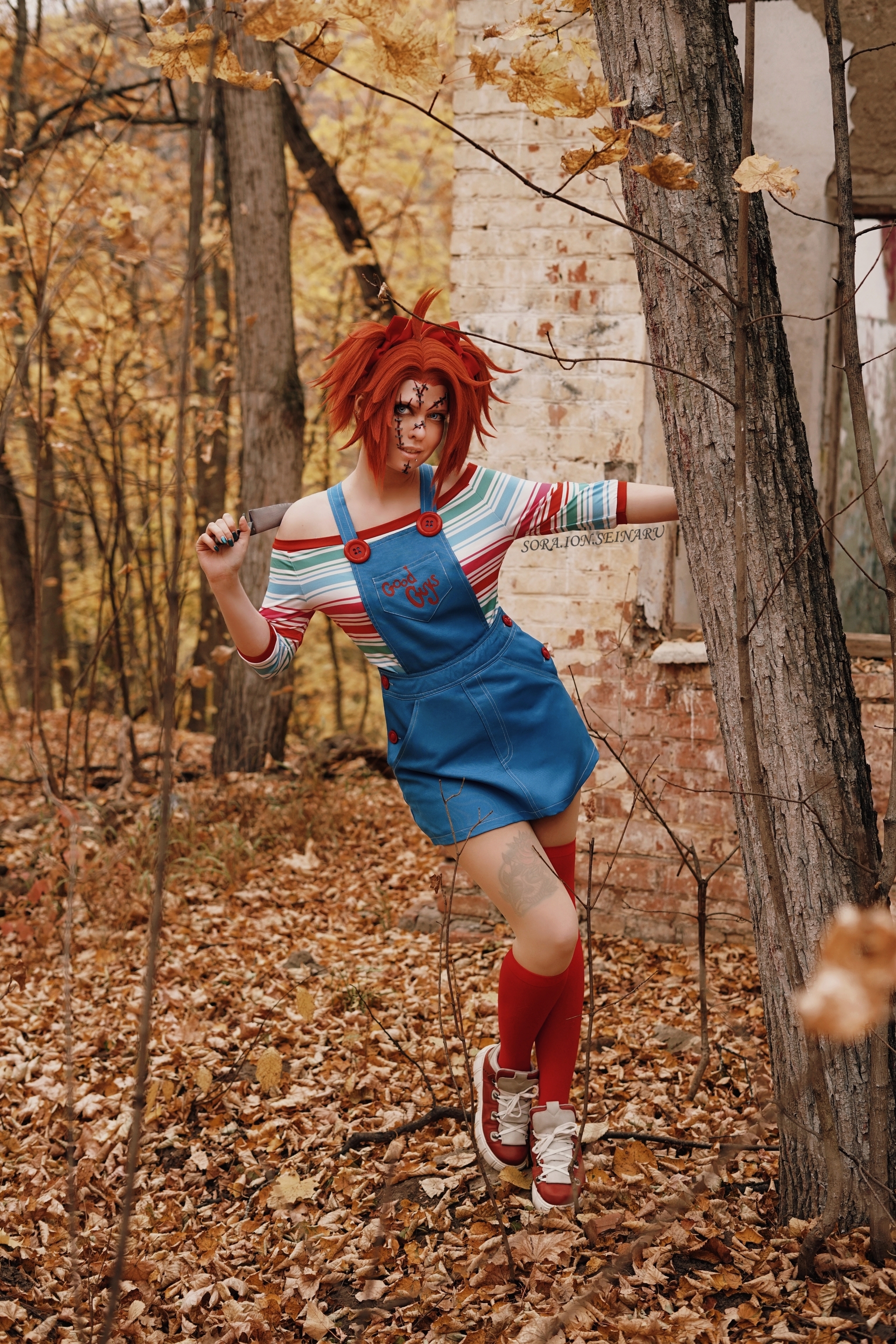 Chucky Cosplay (Bishoujo) - My, Cosplay, Cosplayers, Chucky, Chucky doll, Kids games, Horror, Horror, Figurines, Halloween, Longpost