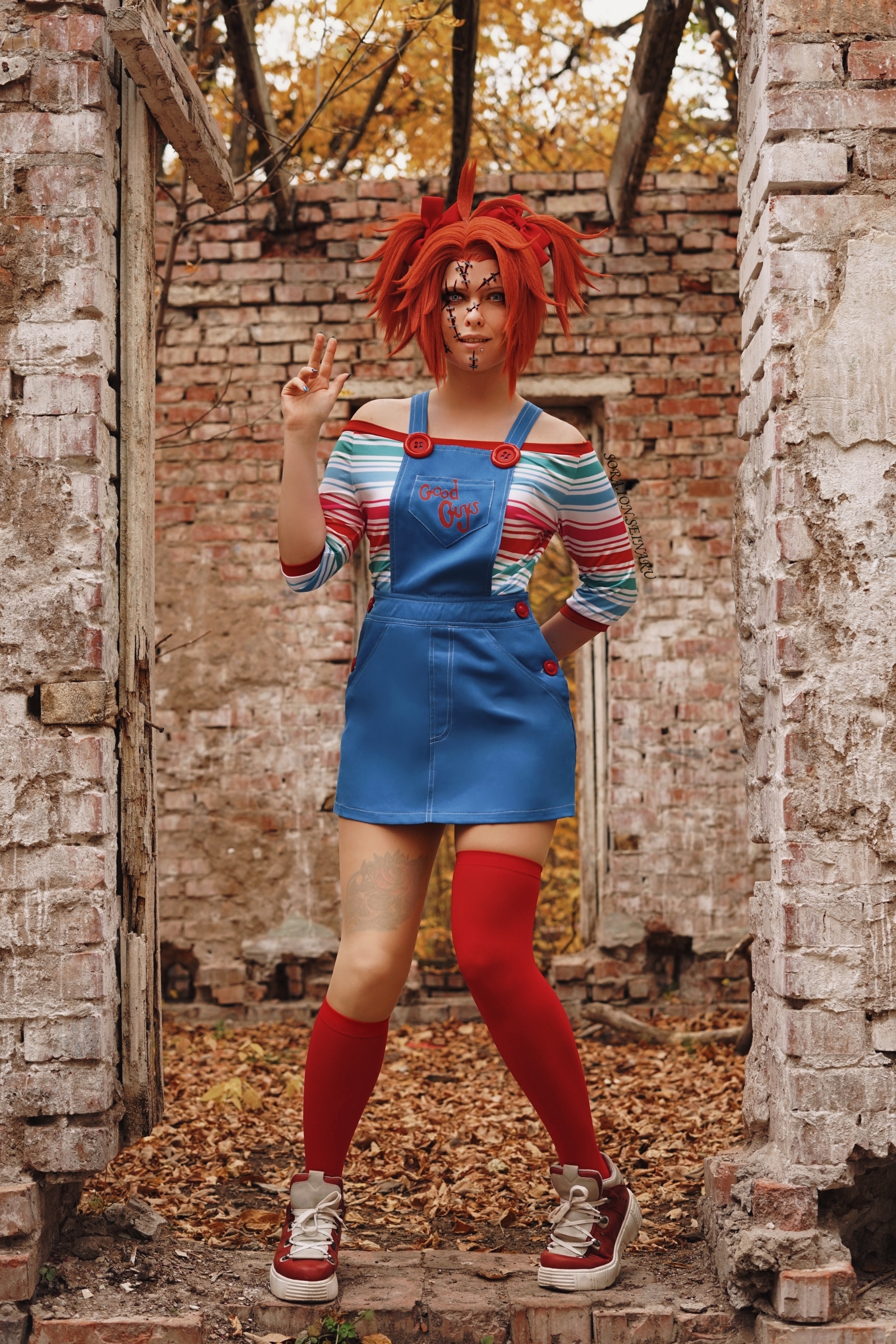 Chucky Cosplay (Bishoujo) - My, Cosplay, Cosplayers, Chucky, Chucky doll, Kids games, Horror, Horror, Figurines, Halloween, Longpost