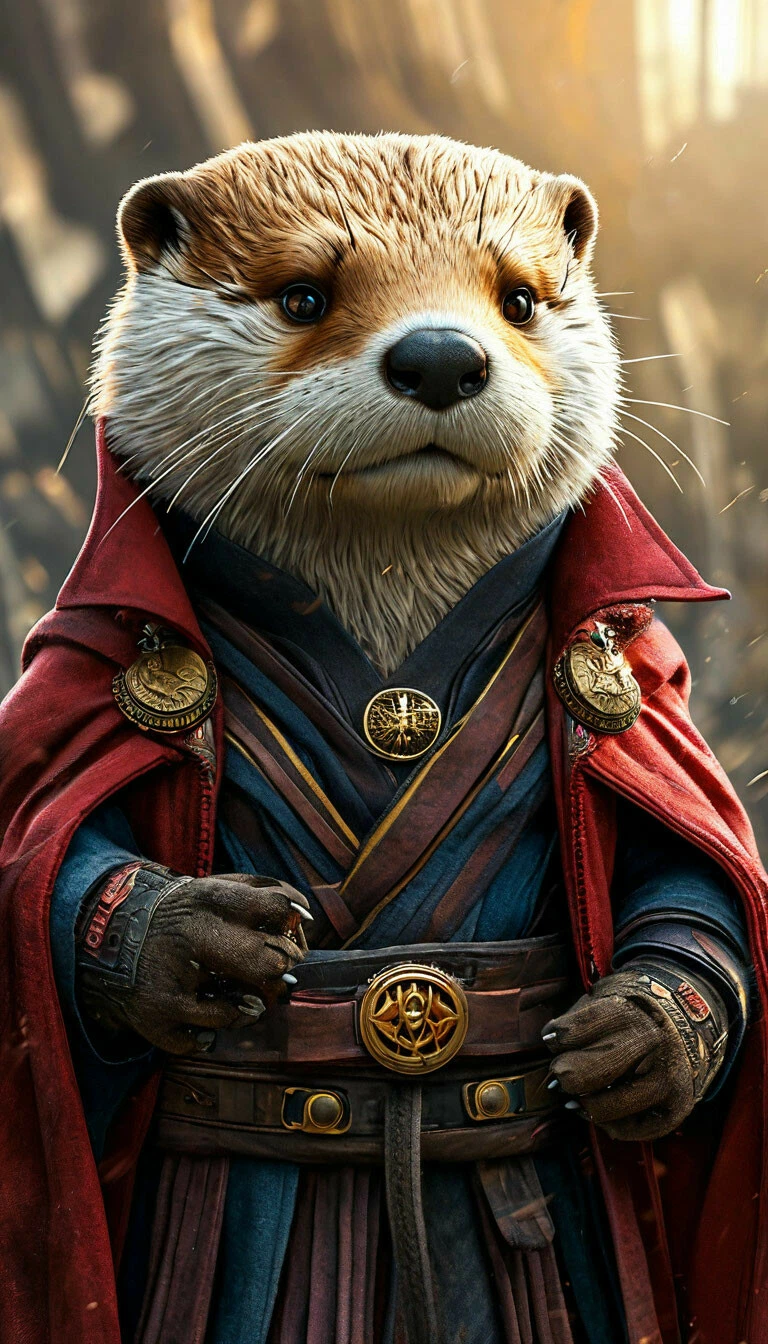 Otter Doctor Strange - My, Masterpiece (Yandex), Marvel, Doctor Strange, Otter