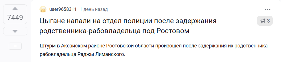 Reply to the post And against whom are the guards and special forces now deployed in Korkino? - Negative, Crime, Murder, Gypsies, Korkino, Text, A wave of posts, Reply to post