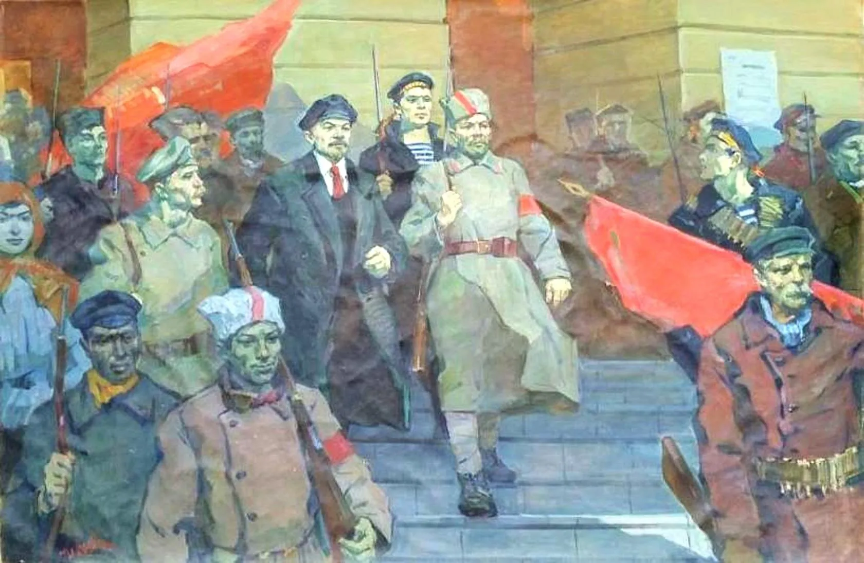 Great October in illustrations - 4 - История России, Lenin, Longpost