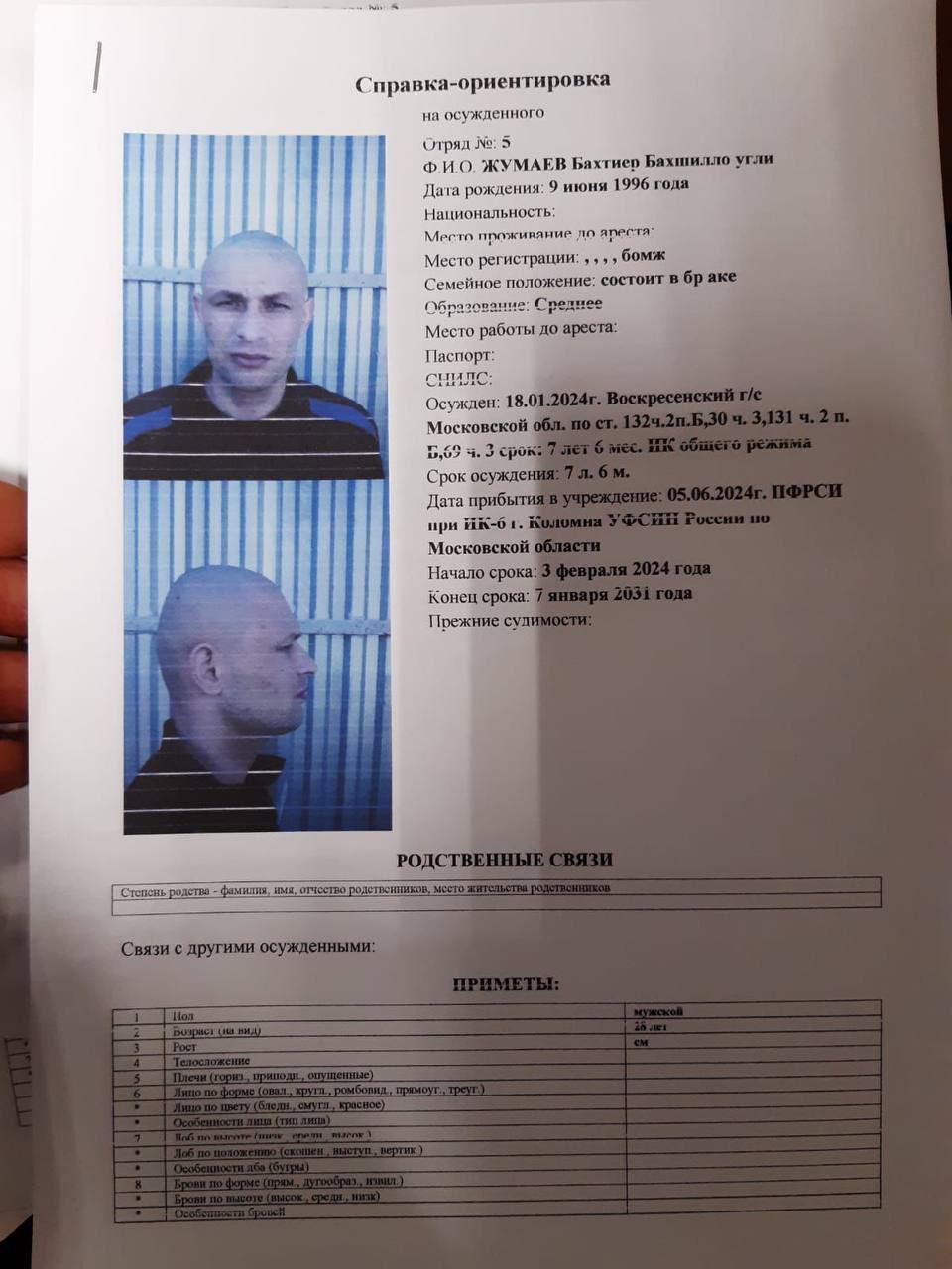 Six prisoners escaped from a penal colony in Lipetsk region (all migrants) - Migrants, FSIN, Text, Longpost