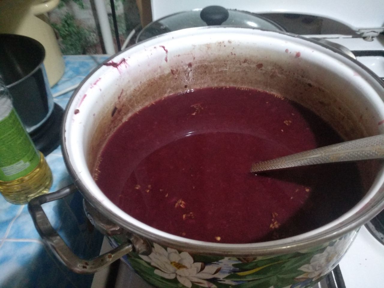 Homemade delicious juice Multifruit will be drunk all and will ask for more - My, Cooking, Recipe, Juice, Grape, multifruit, Video, Longpost