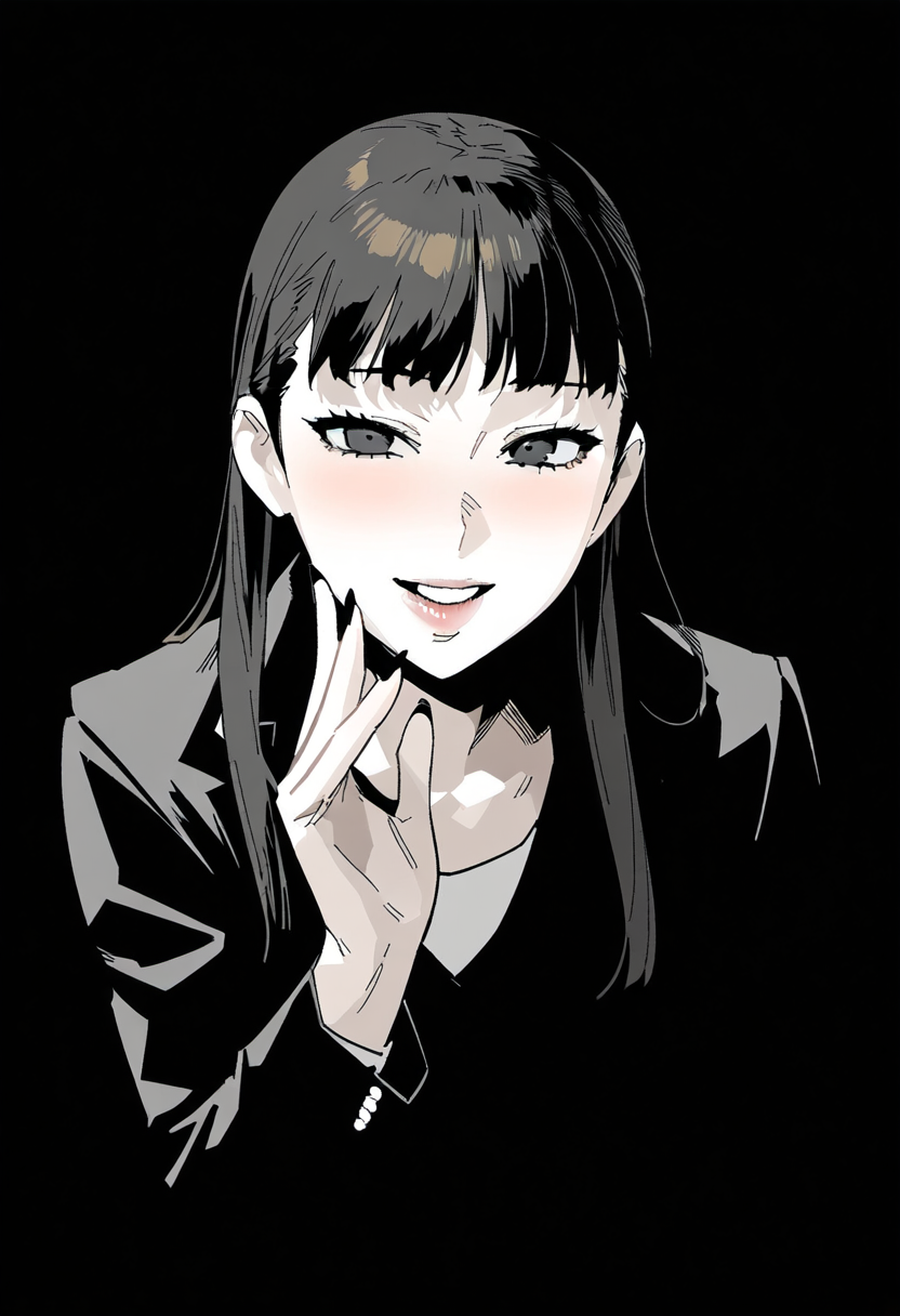 Yukiko - Art, Anime, Anime art, Neural network art, Persona, Persona 4, Amagi Yukiko, Game art, Games, Longpost