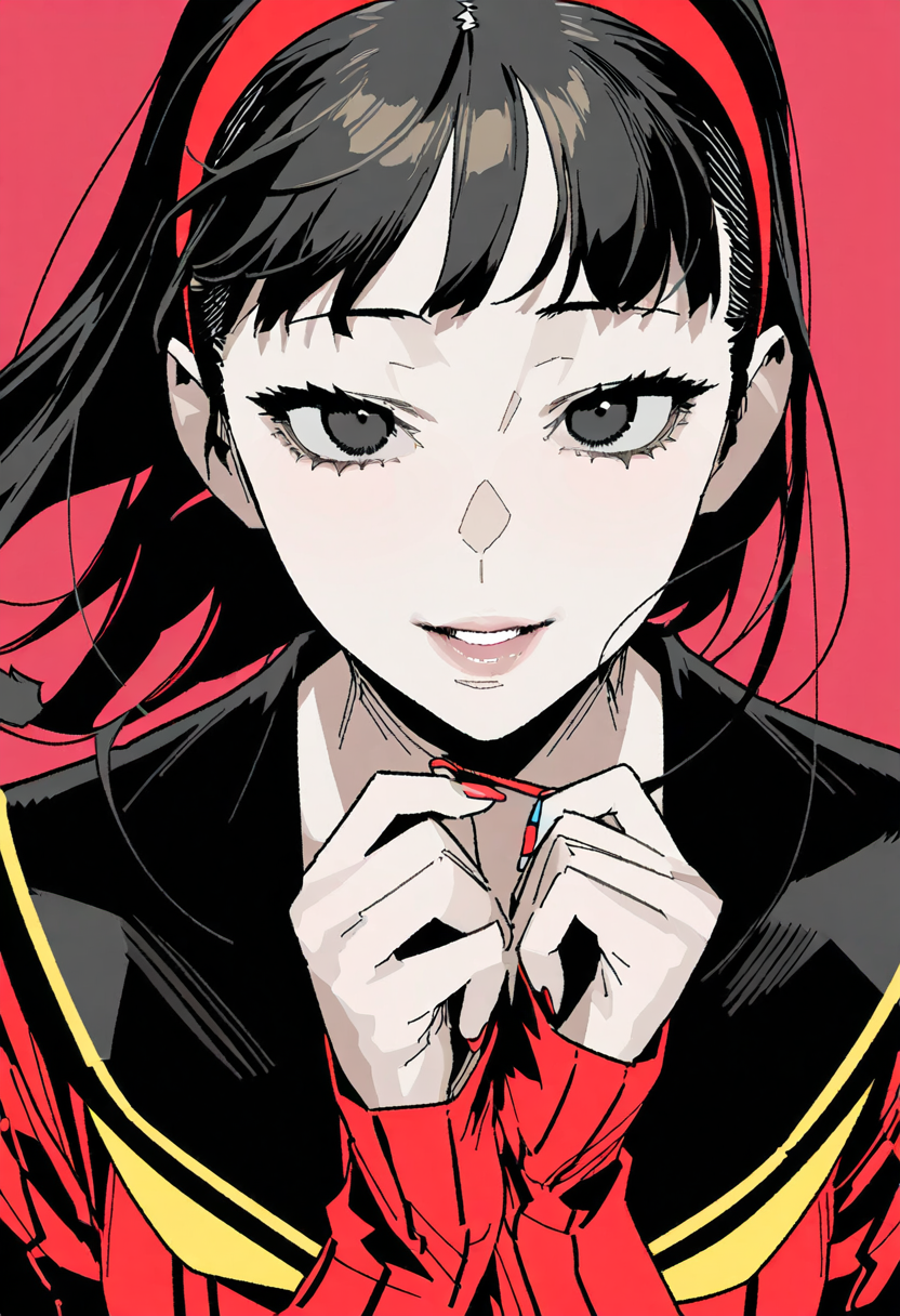 Yukiko - Art, Anime, Anime art, Neural network art, Persona, Persona 4, Amagi Yukiko, Game art, Games, Longpost