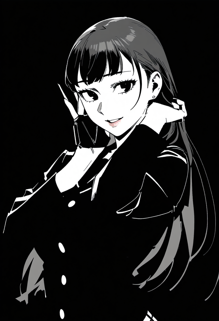 Yukiko - Art, Anime, Anime art, Neural network art, Persona, Persona 4, Amagi Yukiko, Game art, Games, Longpost