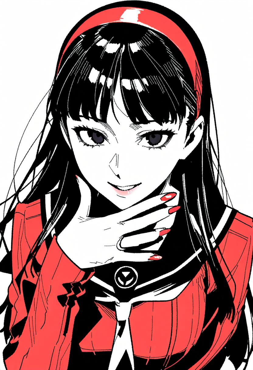 Yukiko - Art, Anime, Anime art, Neural network art, Persona, Persona 4, Amagi Yukiko, Game art, Games, Longpost