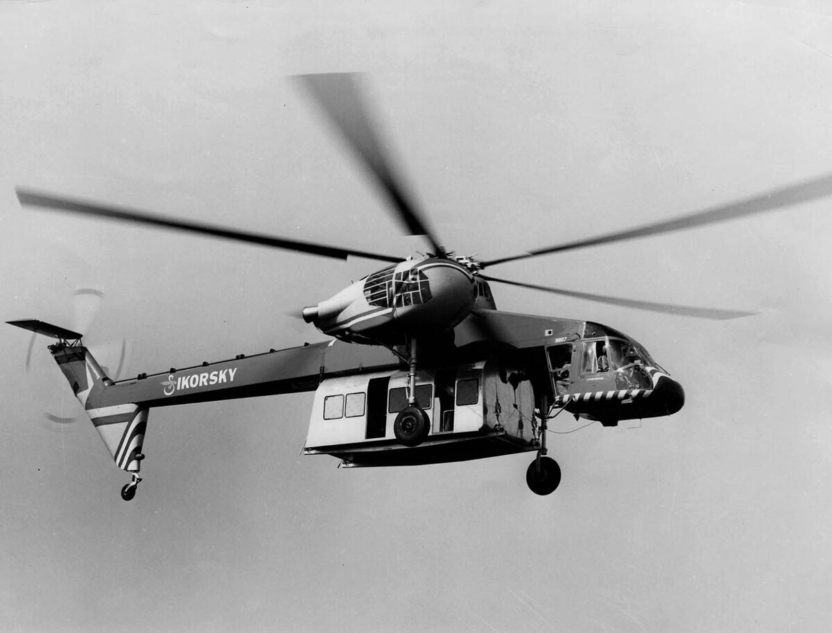 Sikorsky S-60 SKYCRANE flying crane - Aviation history, Aviation, Helicopter, Flight, The first flight, civil Aviation, Pilot, Sikorski, Helicopter pilots, USA, Hoisting crane, Constructor, Longpost