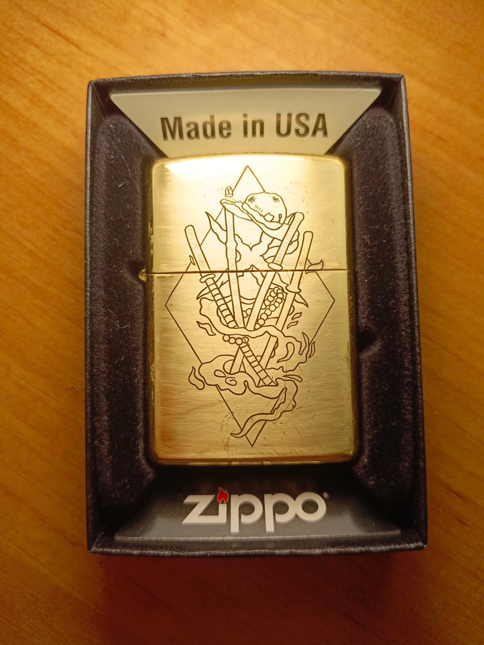 Гравировка штихелем - Моё, Zippo, Штихель, Гравировка, Длиннопост