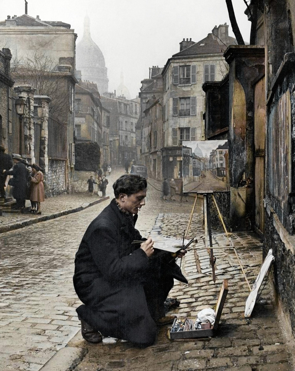 Fragments of History: Interesting and Rare Retro Photos of Europe. 20 Colorized Photos of the 20th Century. Part X - My, Old photo, Historical photo, The photo, Italy, France, Hungary, Switzerland, Norway, Yugoslavia, Europe, 20th century, Germany, Poland, Longpost