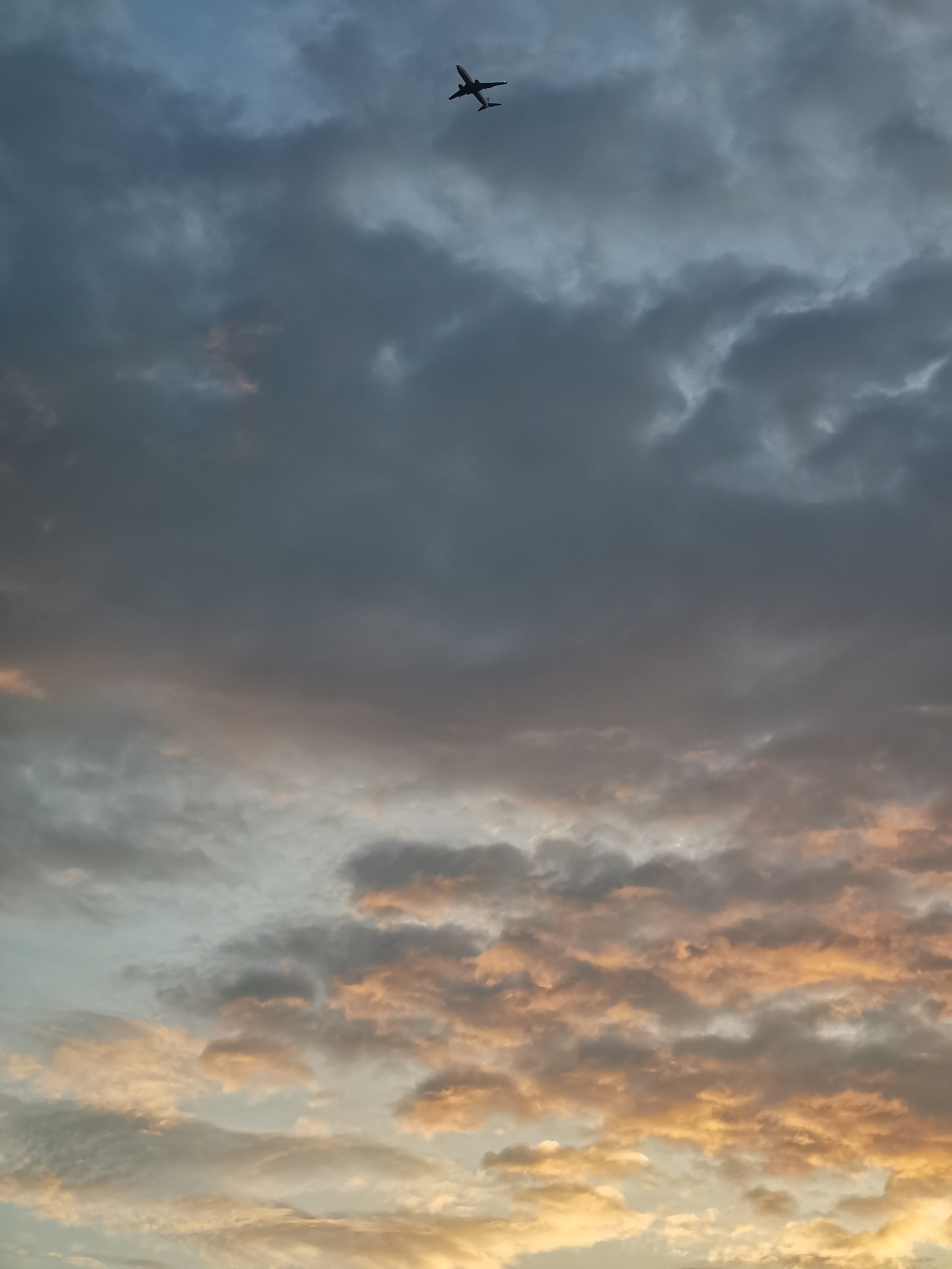 I wish I was in heaven - My, Sky, Clouds, Airplane, The photo