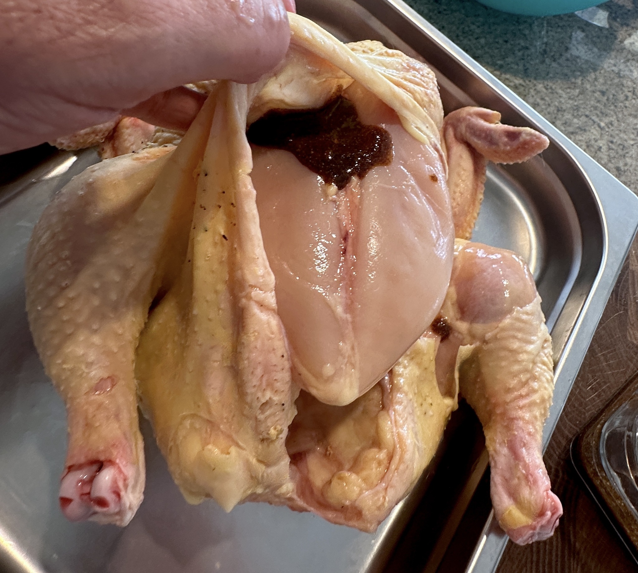 Chicken on the roaster - My, Food, Recipe, Chicken recipes, Roster, Men's cooking, Longpost